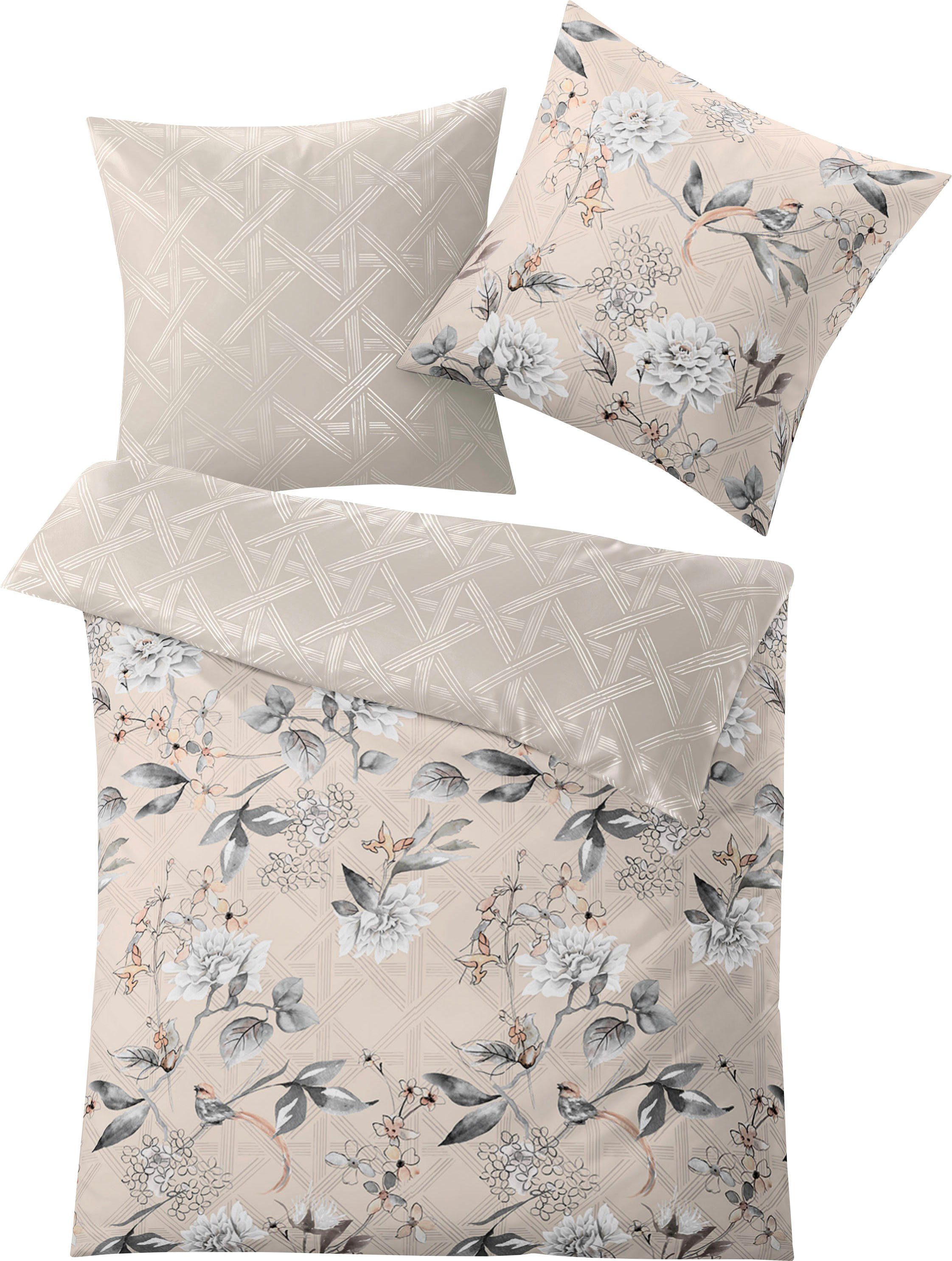 Kleine Wolke Wendebettwäsche Kessia, Mako-Satin, 2 günstig online kaufen