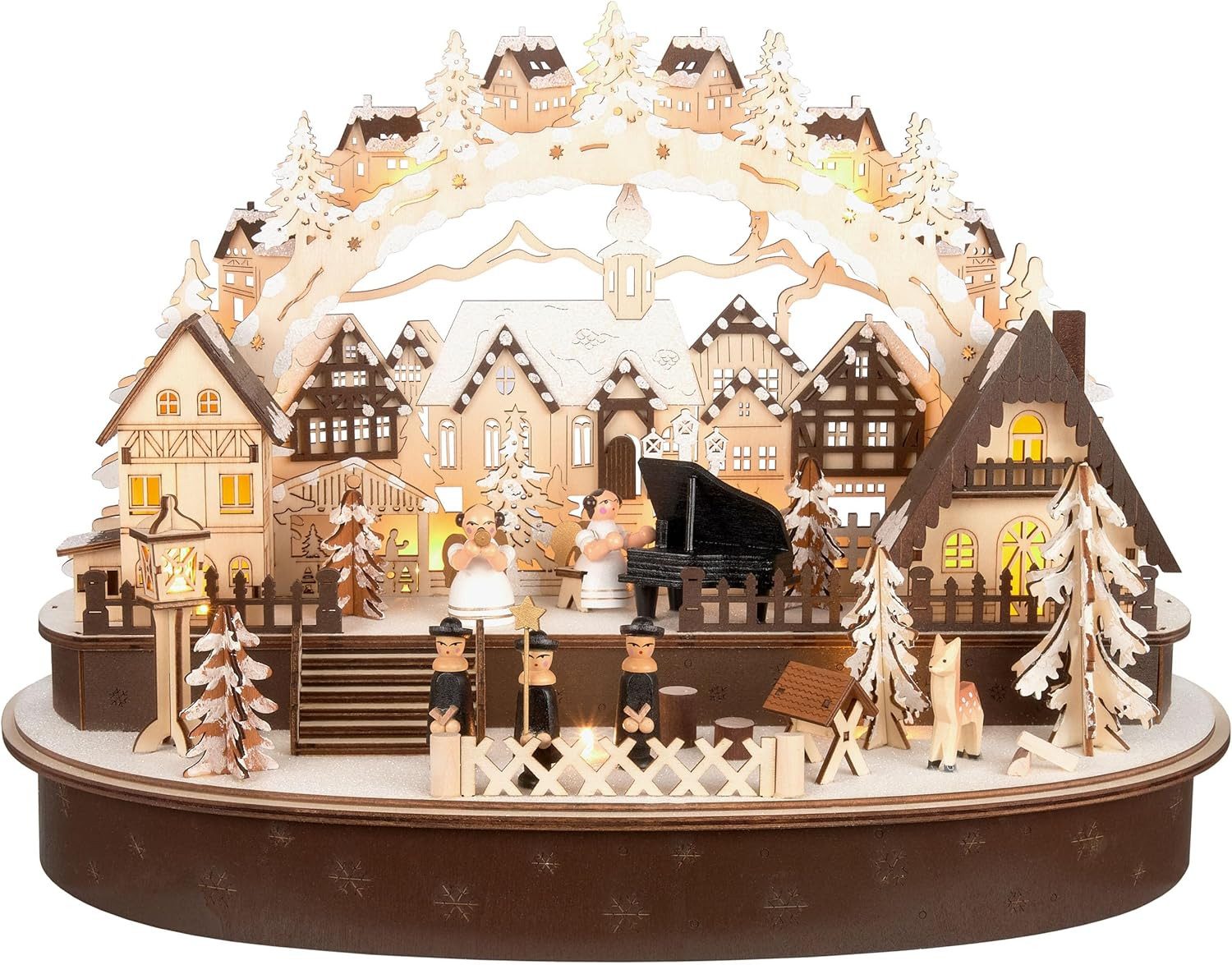 BRUBAKER LED Lichterbogen 3D Schwibbogen - Das große Konzert im Weihnachtsd günstig online kaufen