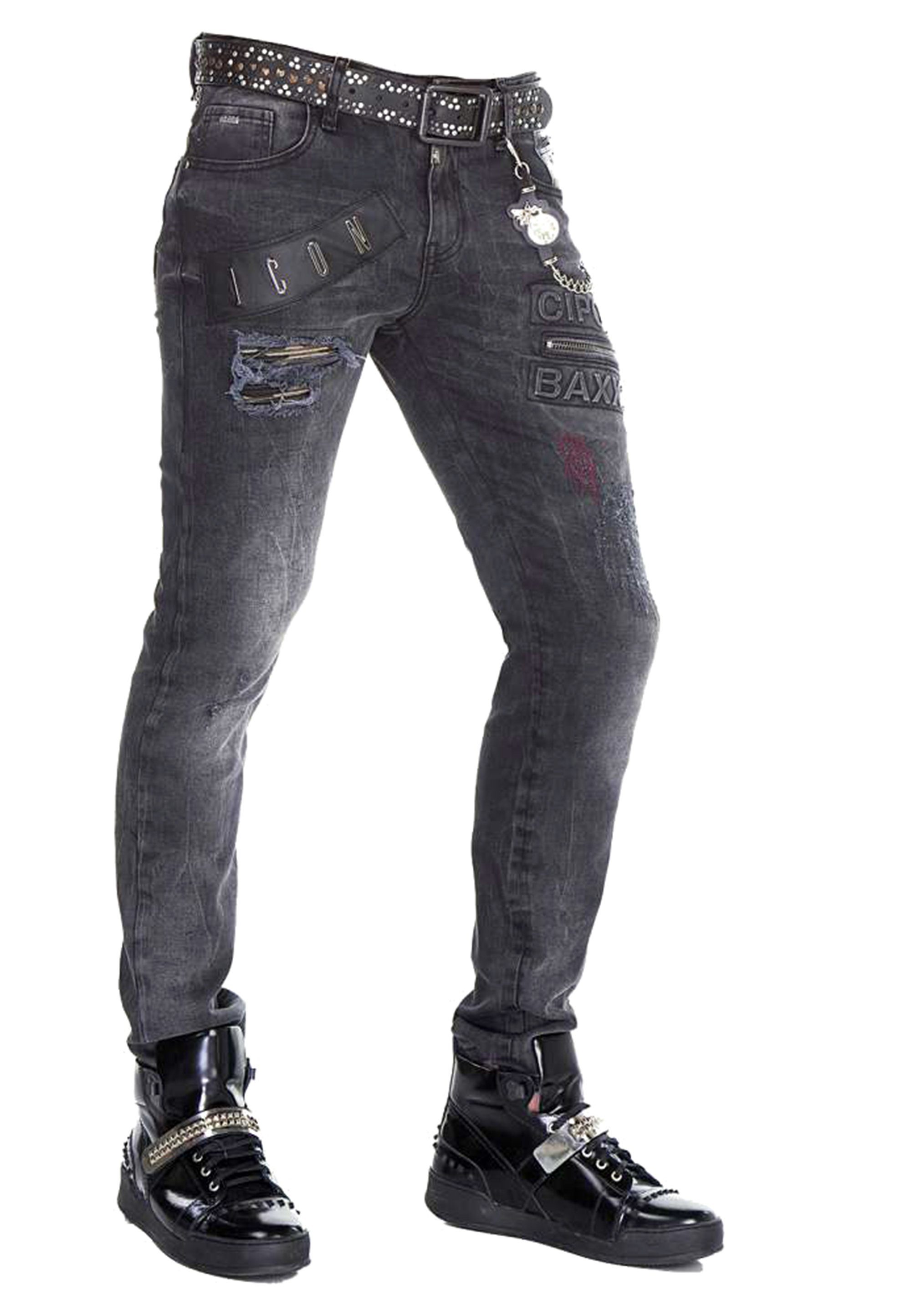 Cipo Regular Bequeme im & Jeans Fit-Schnitt Baxx