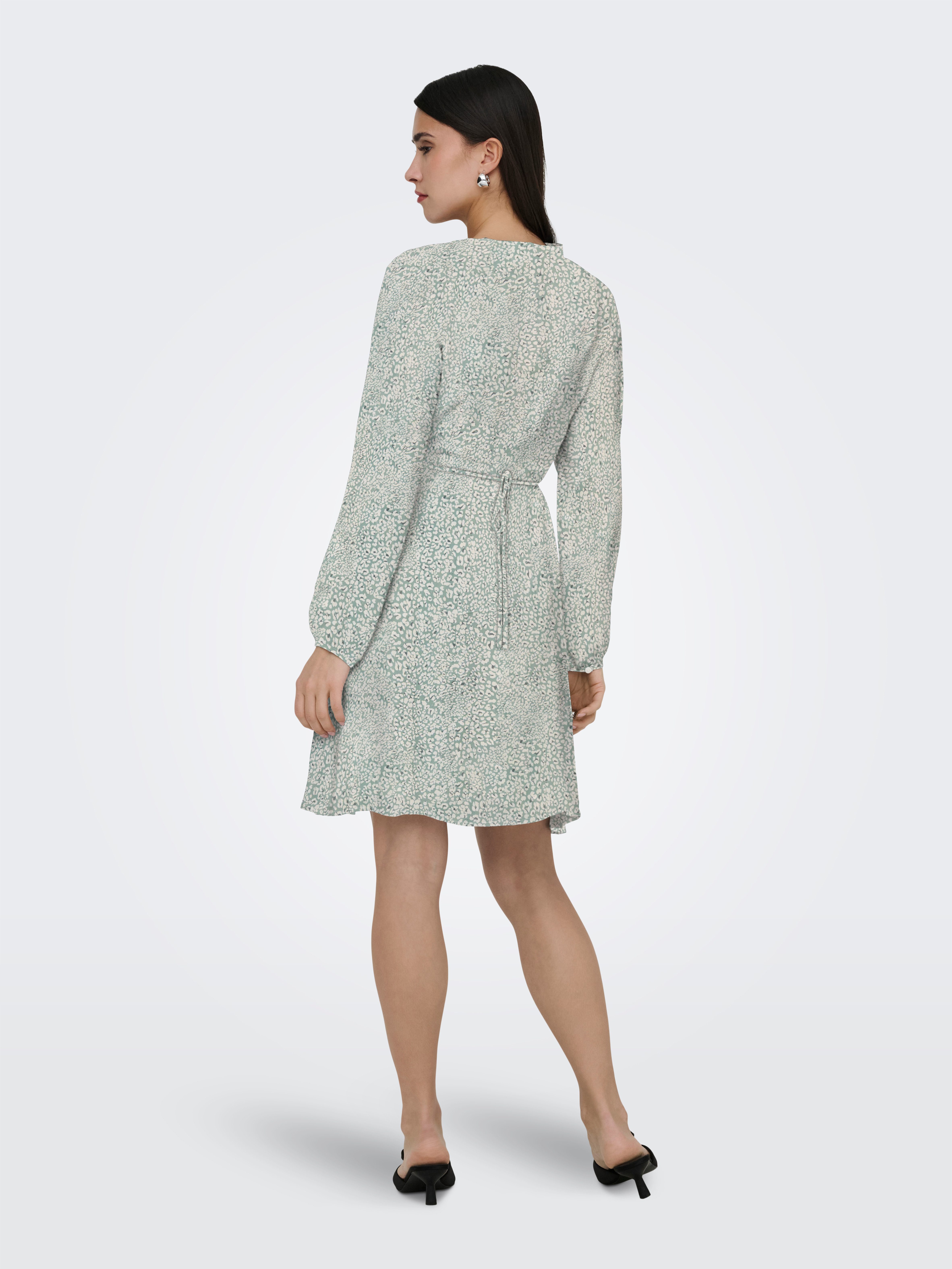 ONLY Druckkleid ONLEVIDA L/S SHORT DRESS WVN NOOS