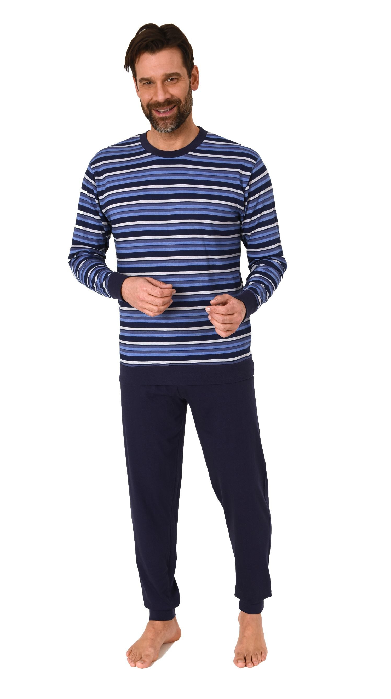 Normann Pyjama Normann Herren Schlafanzug langarm günstig online kaufen