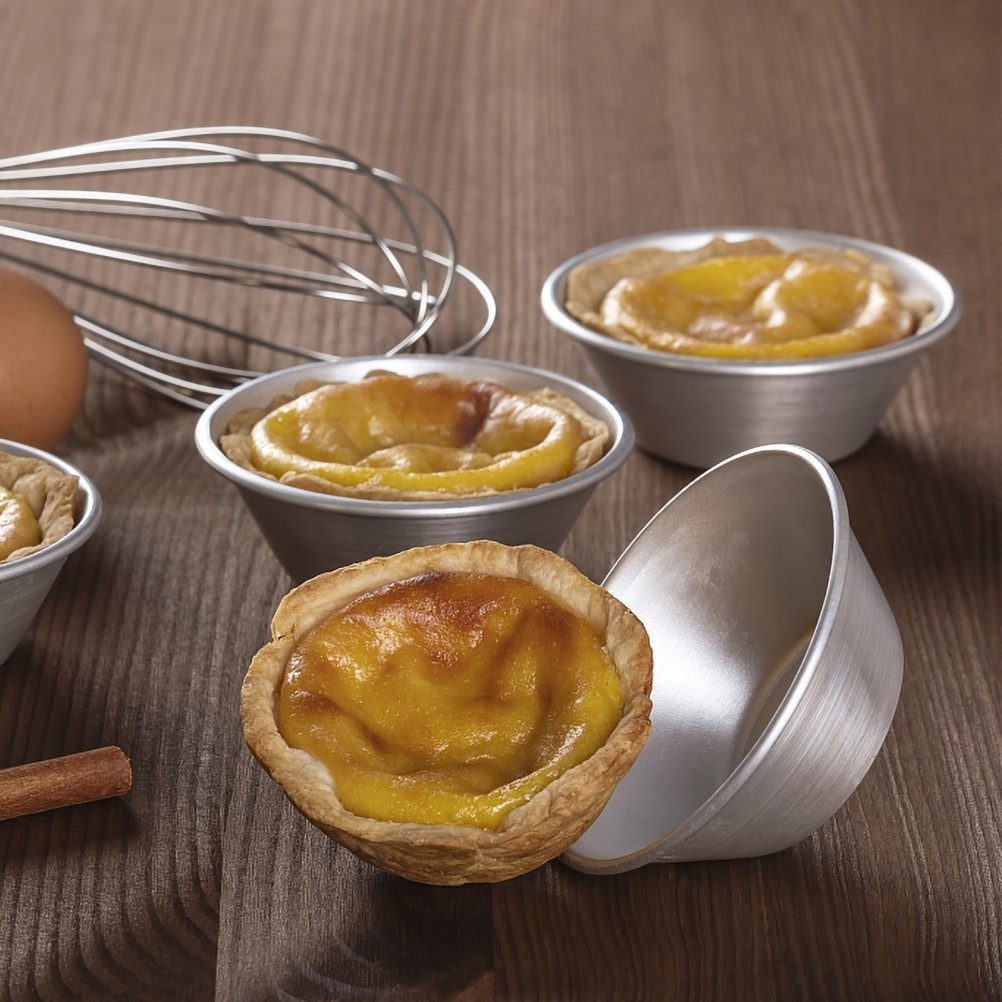 Schneider GmbH Backform für Tartelettes Petits Fours Eierkuchen Pudding Weißblech °40mm, (12-tlg) – Bild 2 von 2