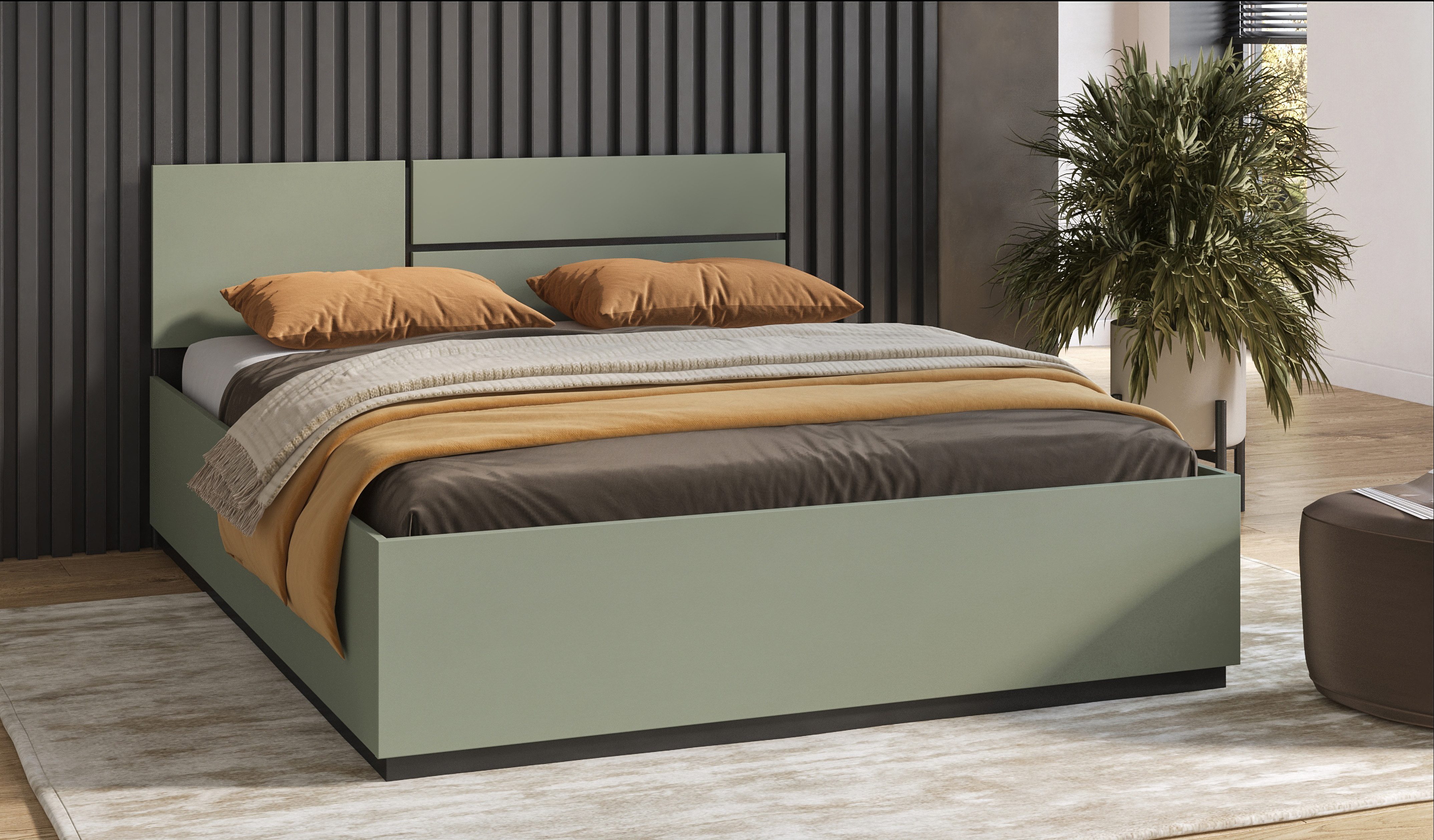 OTTO home Bett Cross, moderner Bettrahmen, Doppelbett in zwei Grössen, stab günstig online kaufen