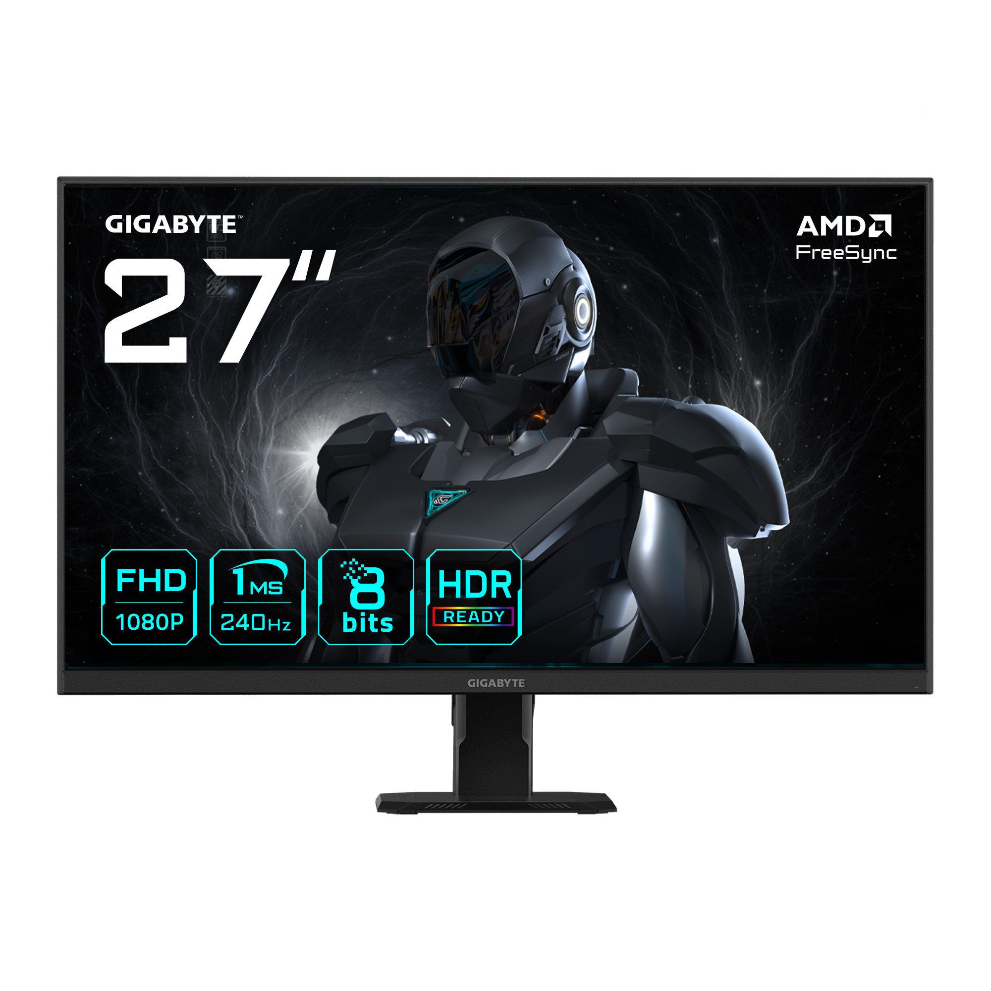 Gigabyte GS27F2 Gaming-Monitor (68,6 cm/27 ", 1920 x 1080 px, FHD, 1 ms Reaktionszeit, 240 Hz, IPS-LED, neigbar)