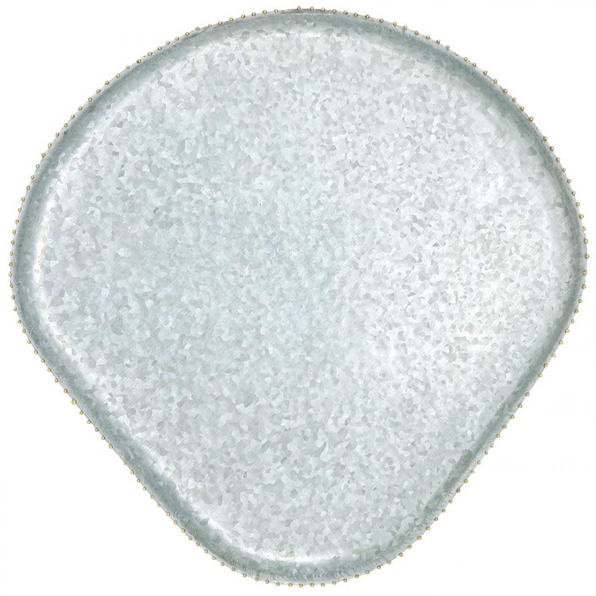 Viana Dekotablett Dekotablett Metalltablett Zinktablett Antik Optik 30,5cm