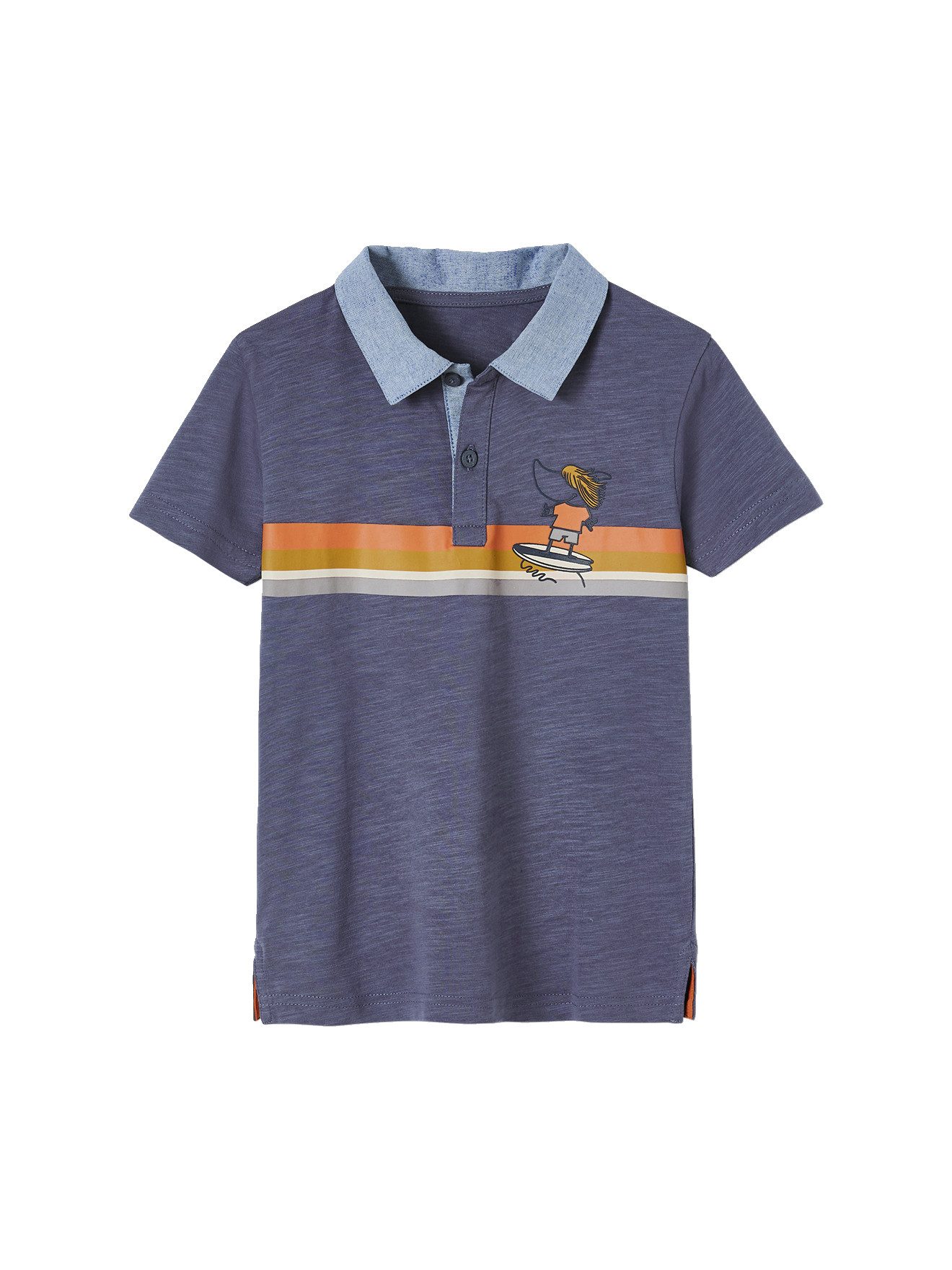 Poloshirt Jungen Poloshirt, Materialmix