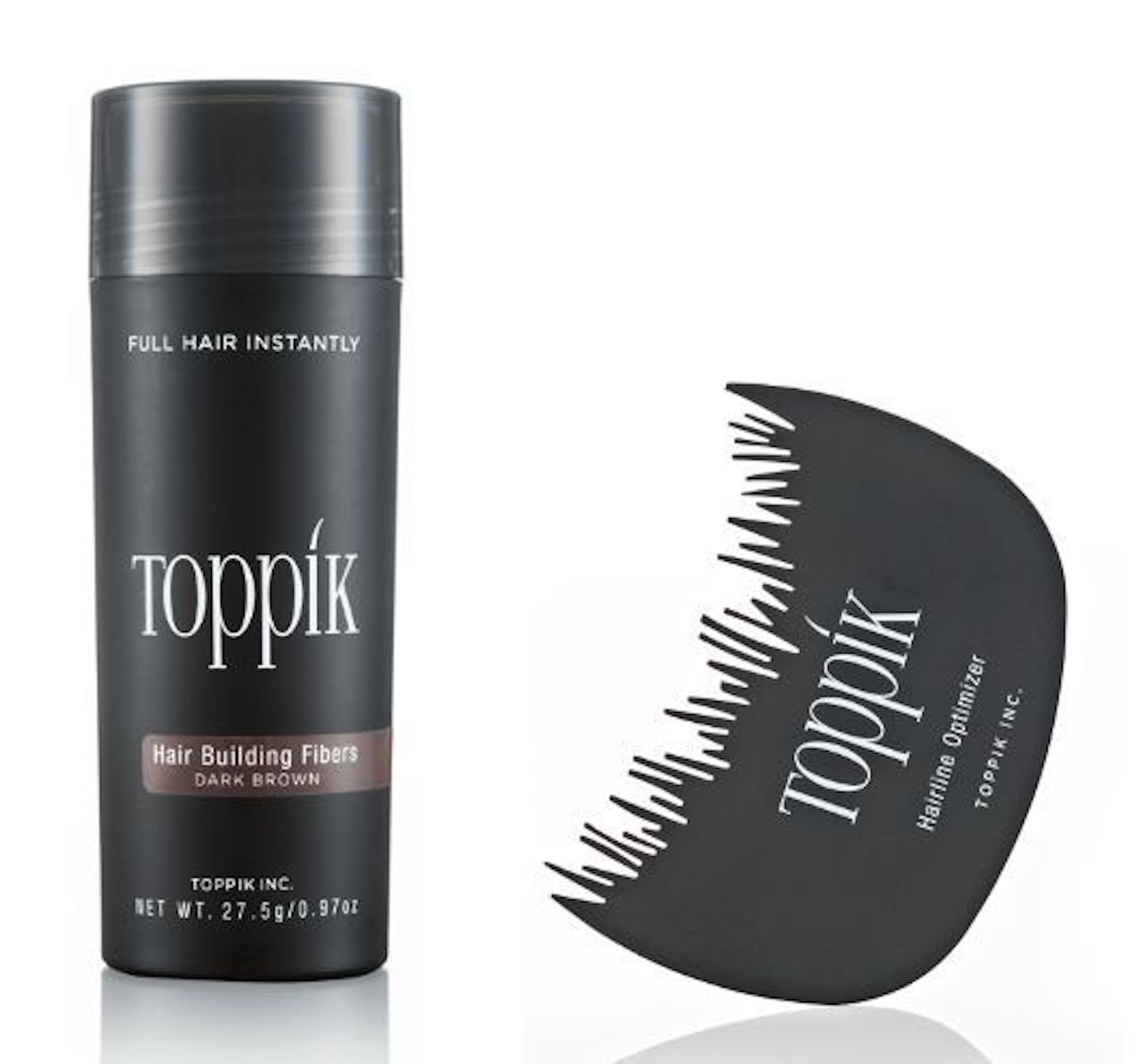 TOPPIK Haarstyling-Set TOPPIK 27,5 gr. Haarverdichter + TOPPIK Hairline Optimizer !, Hair Fibers, Puder