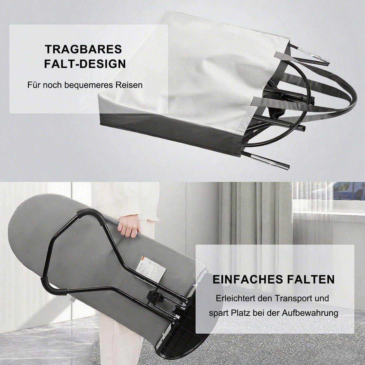 SURFOU Baby Bouncer, Baby Swing, Baby Bouncer with Toy Bar and 3 Toys, 0-6 Months up to 9 kg, Ergonomically Height Adjustable with Toy Arch