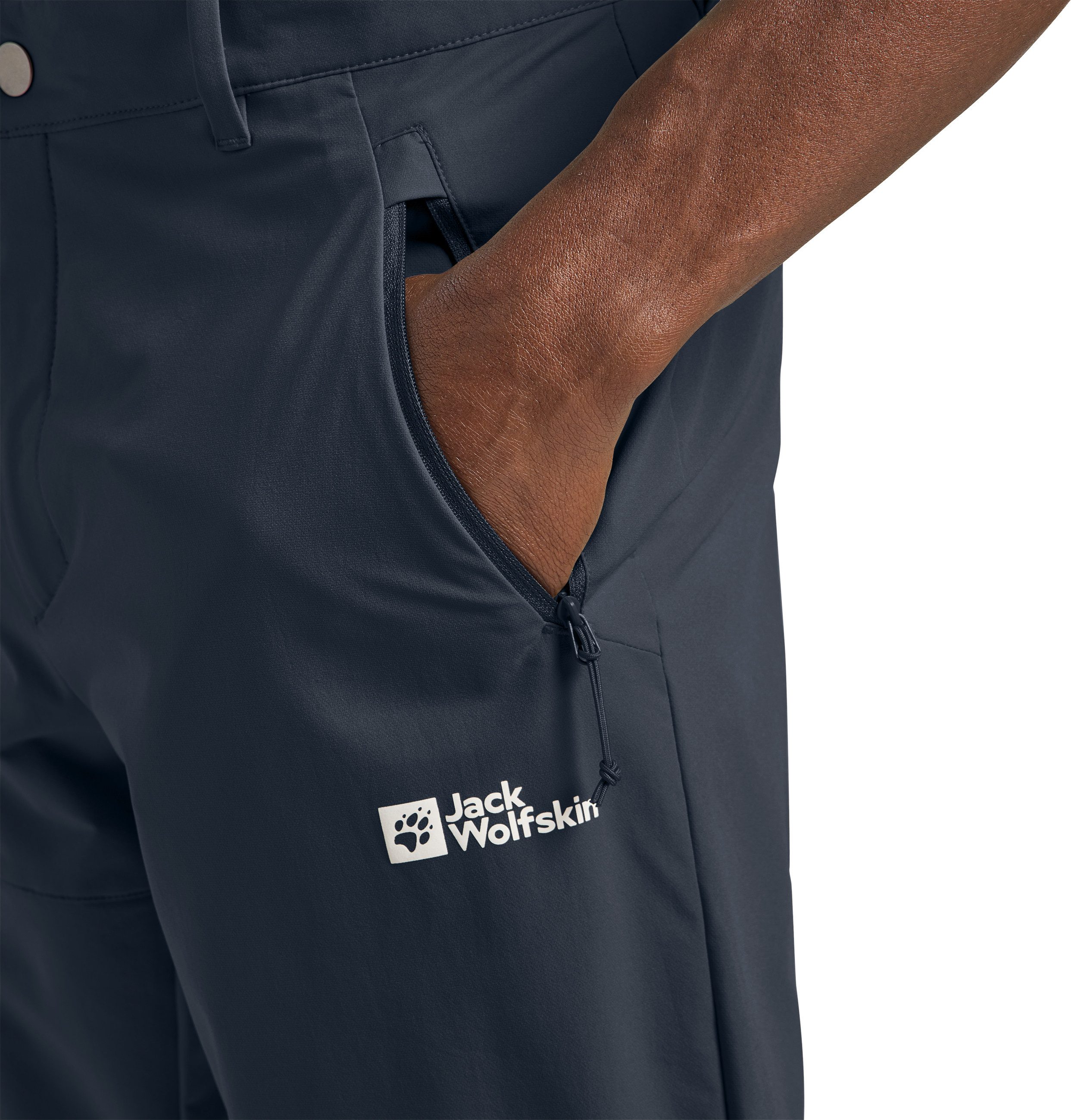 Jack Wolfskin Zip-off-Hose PICO TRAIL ZIP OFF PANTS M atmungsaktives Material, schnell trocknend, wasserabweisend