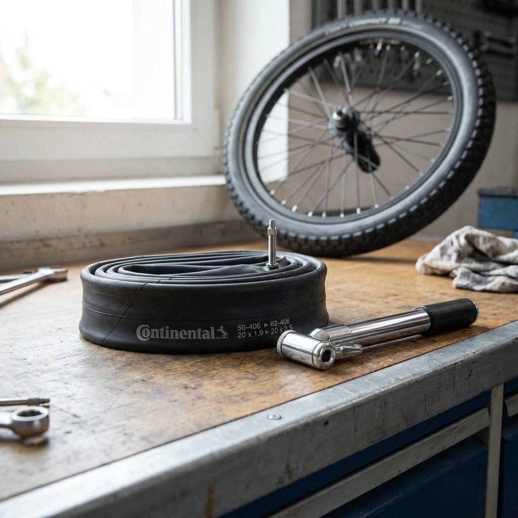 Fahrradschlauch Continental Schlauch Conti Compact 20 wide 20x1.90/2.125" 50/62-406 DV