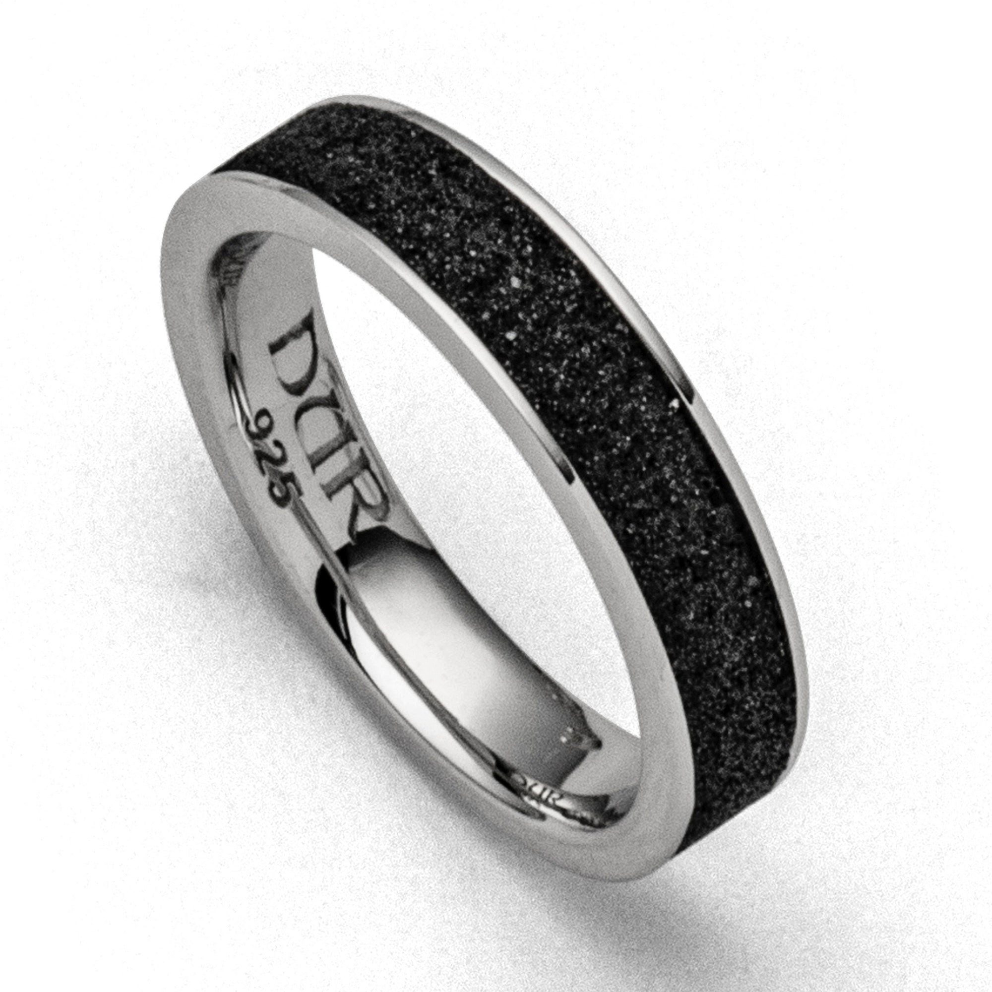 DUR Fingerring DUR Schmuck: Ring "Marina" mit Lavasand R5579