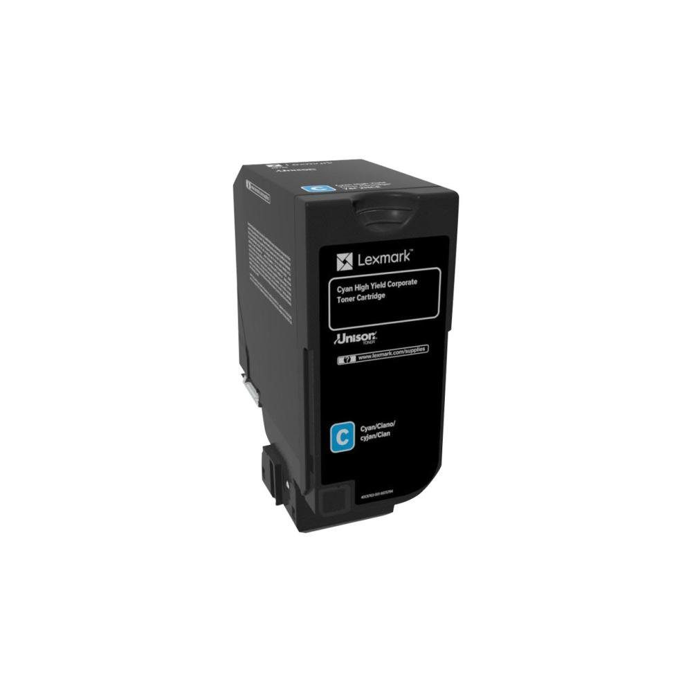 Lexmark Tonerpatrone 74C2HCE Toner cyan