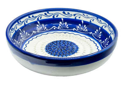 Kaladia Multireibe Reibeschüssel in Blau & Weiß, Keramik, handbemalte Küchenreibe - Made in Spain