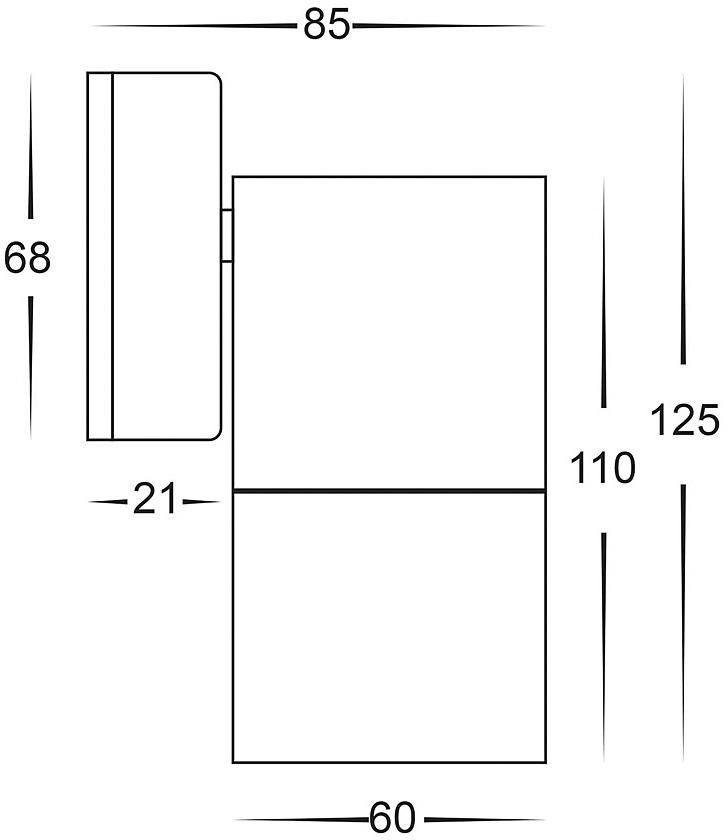 ohne Lighting Wandleuchte Havit TIVAH, Leuchtmittel