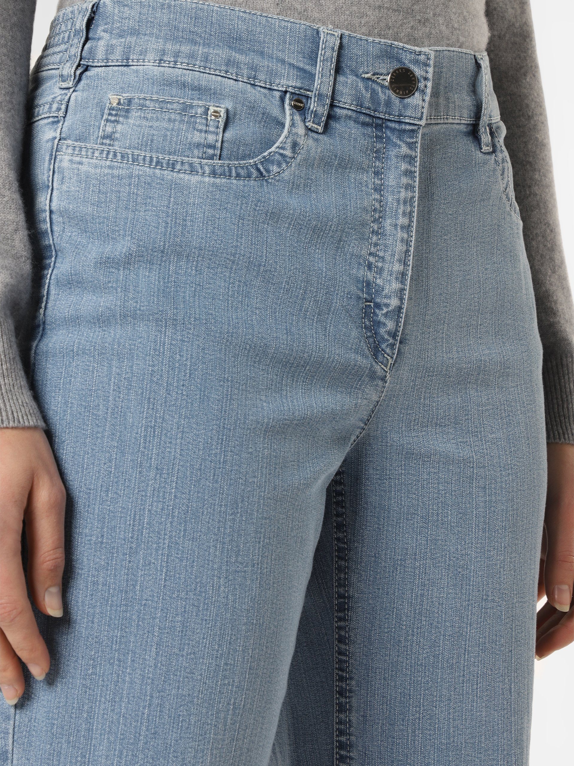stone light Greta Zerres Straight-Jeans