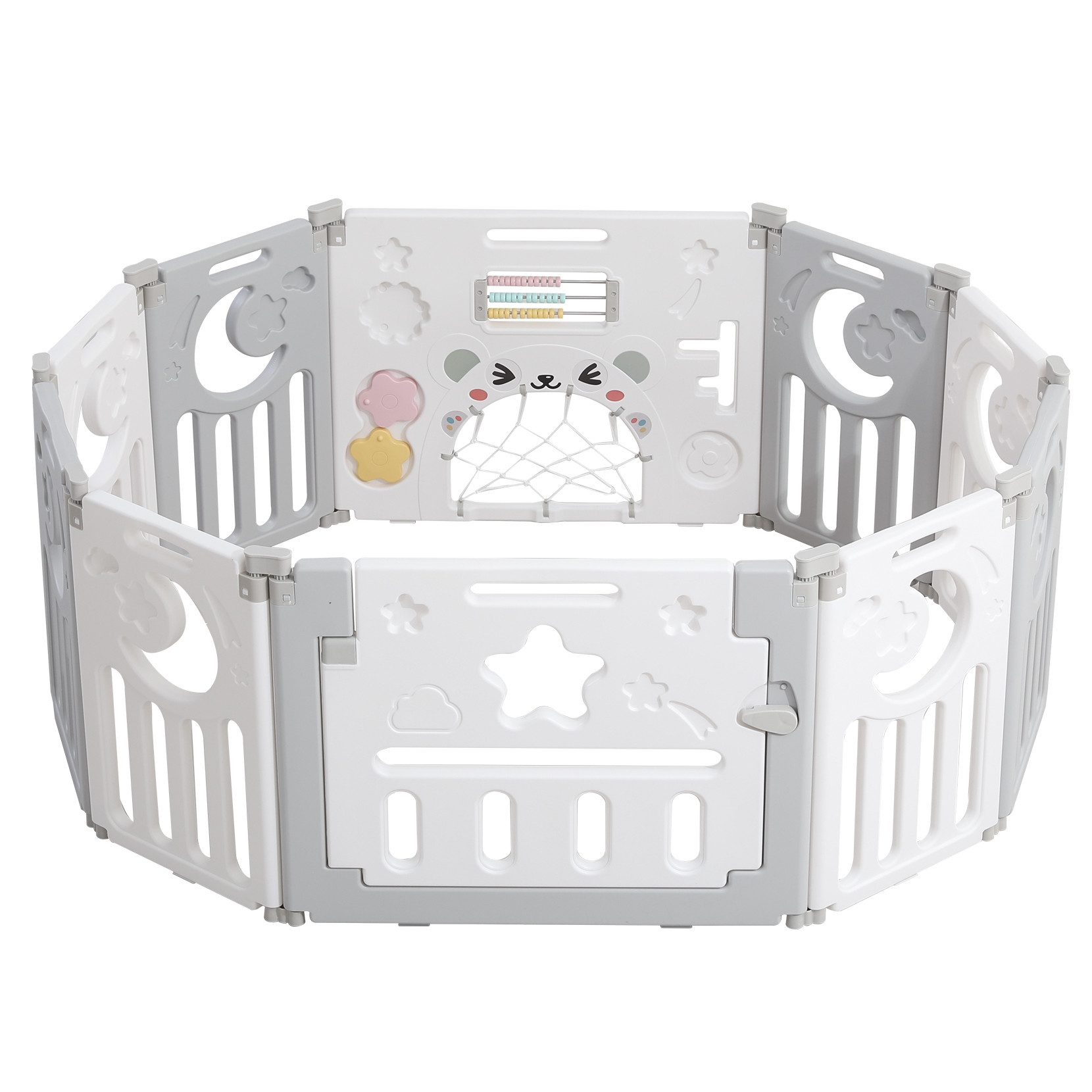 OUNUO Laufstall baby Laufgitter klappbar mit günstig online kaufen