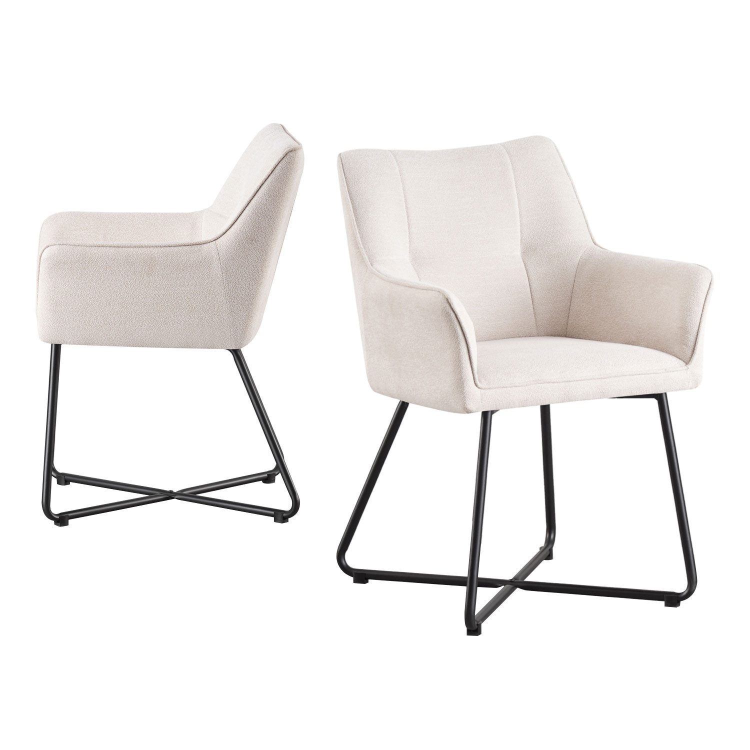 B&D home Polsterstuhl BREIGHT (2er Set, günstig online kaufen