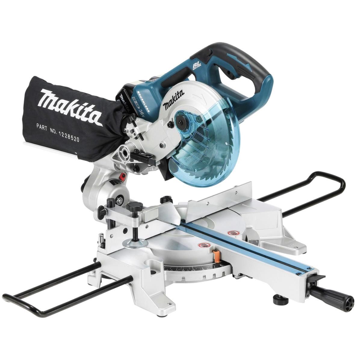 Akku-Tischkreissäge Makita Akku-Kapp- und Gehrungssäge LXT 18 V x 2 • 5.700 U/min • 190 mm