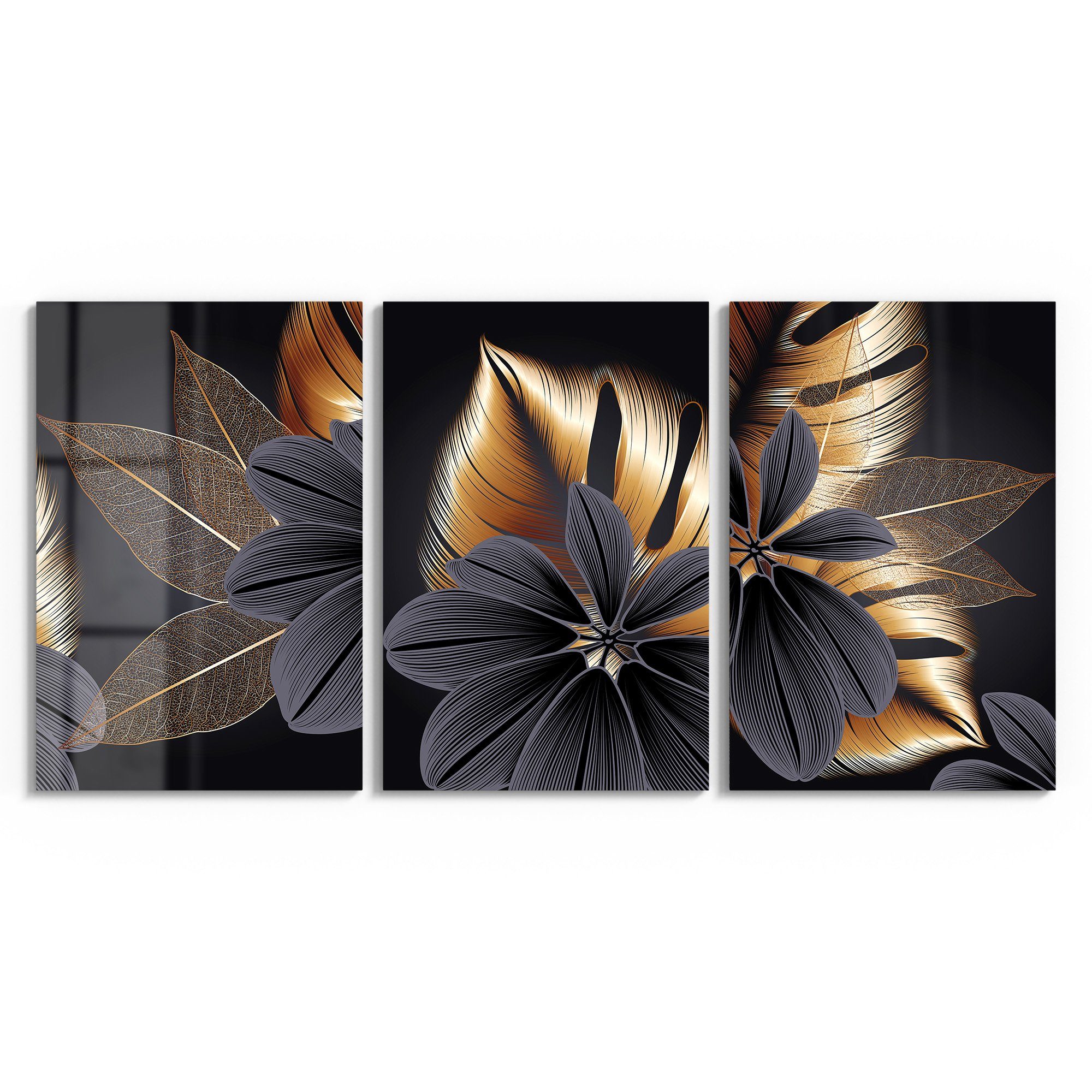 DEQORI Glasbild 'Attraktives Blumendesign', 'Attraktives Blumendesign', günstig online kaufen