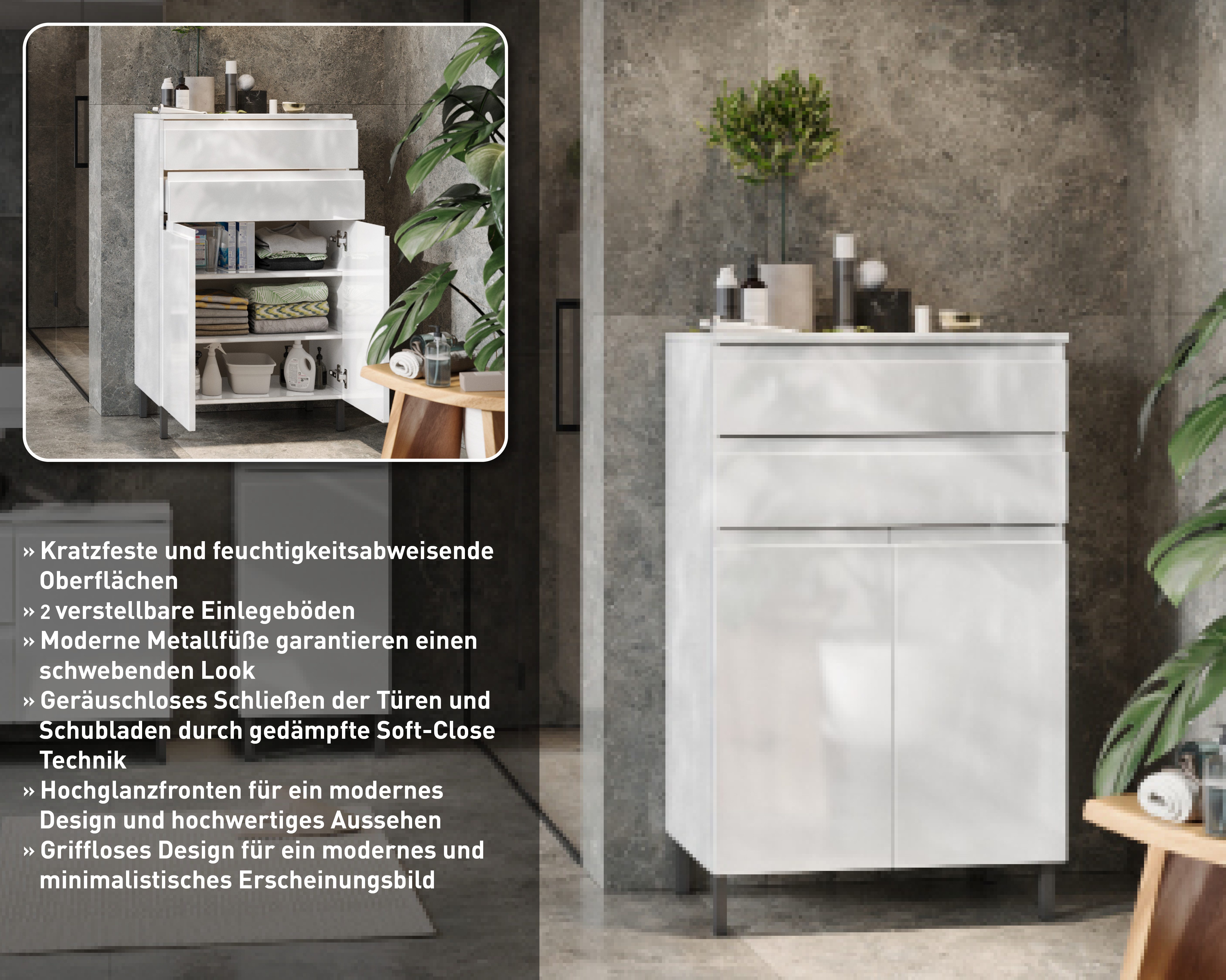 GERMANIA Kommode Scantic, mit griffloser Optik