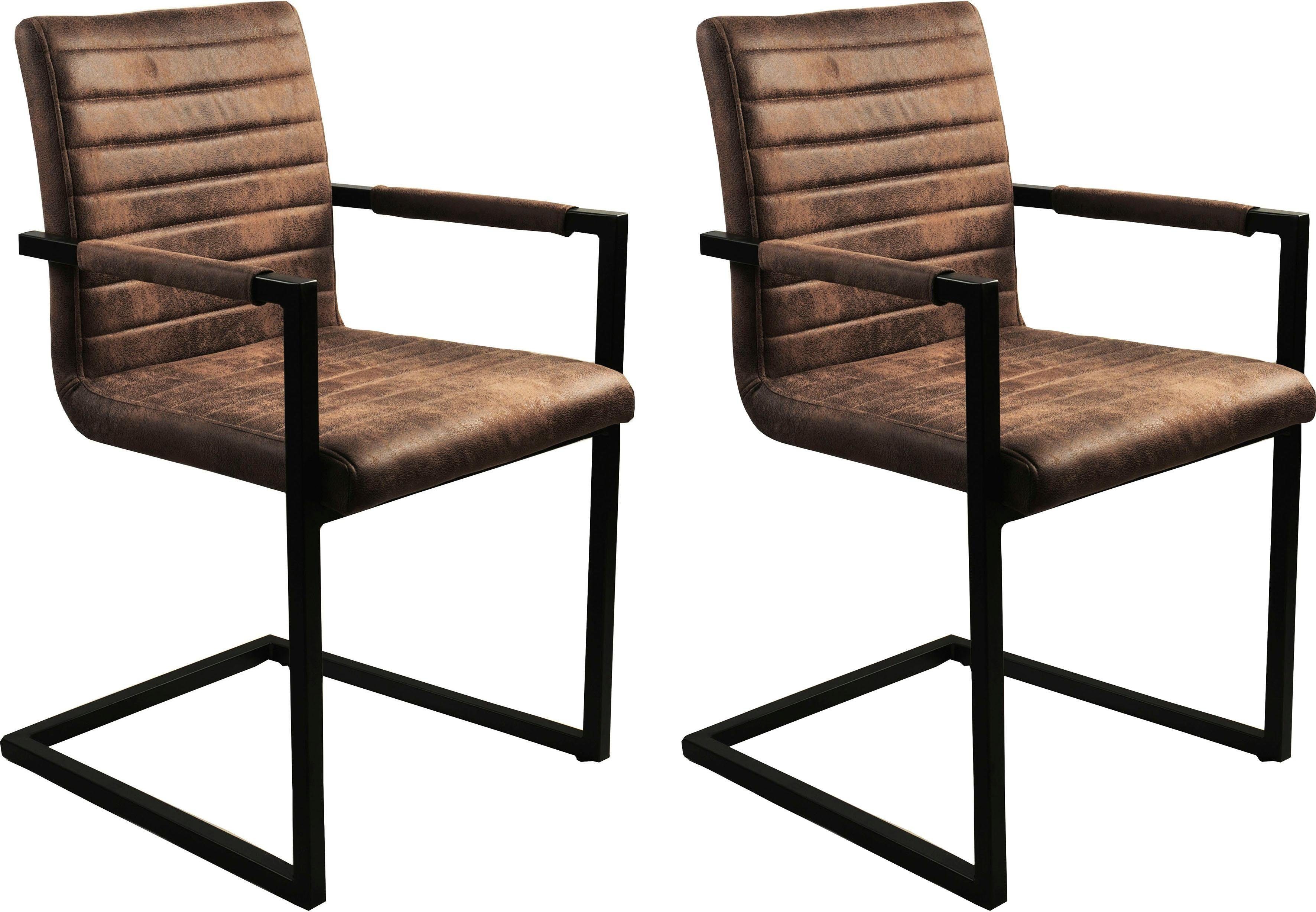 SIT Freischwinger Sit&Chairs (Set, 2 St) antikbraun