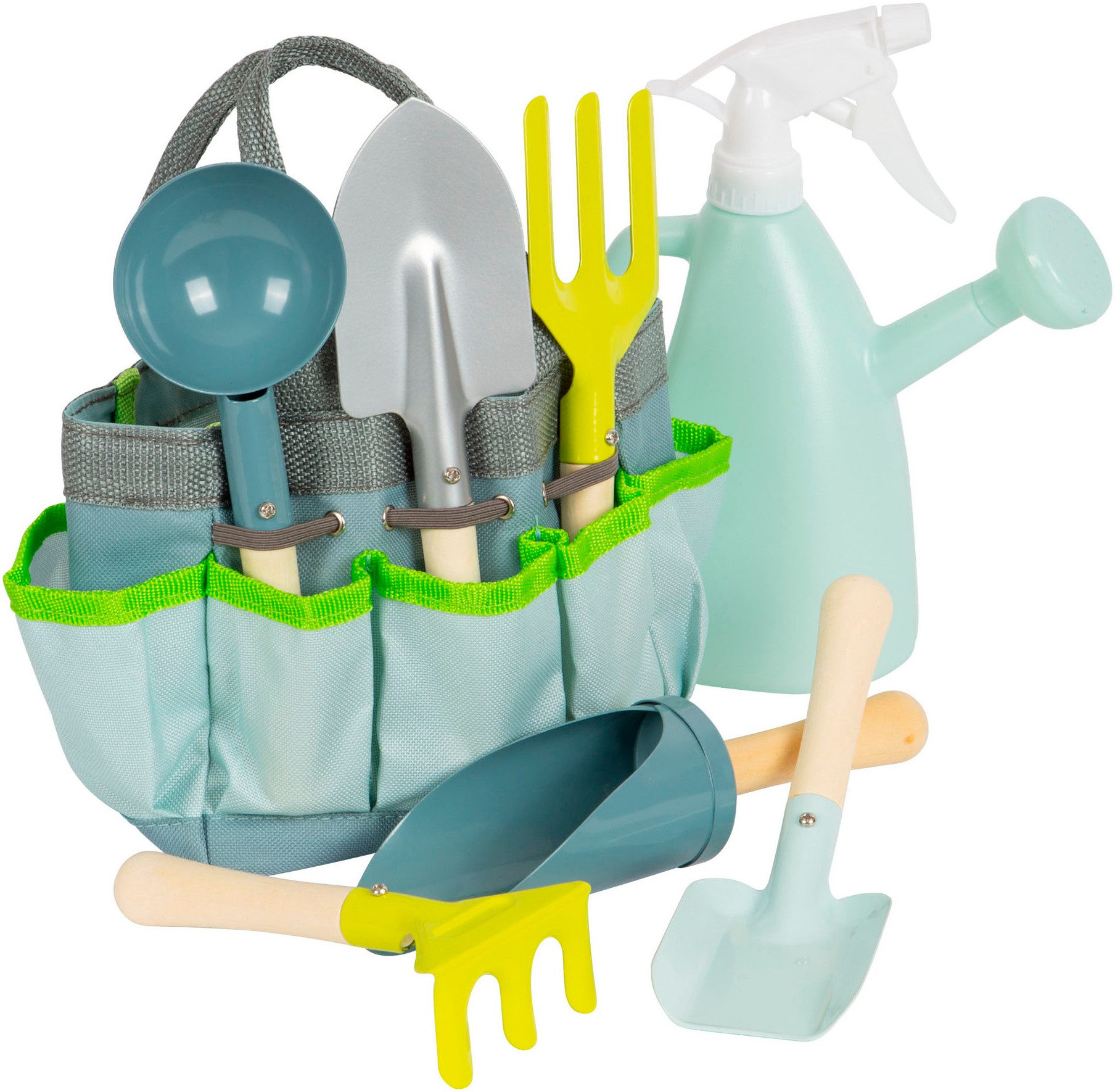 Small Foot Kinder-Gartenset Gartentasche mit Gartenwerkzeug, (Set, 8-tlg)