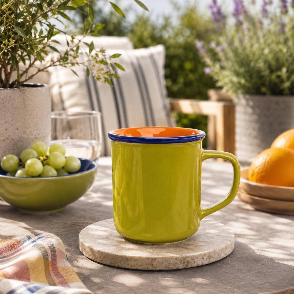 Tranquillo Becher Colouri - Henkelbecher von Tranquillo, Steinzeug