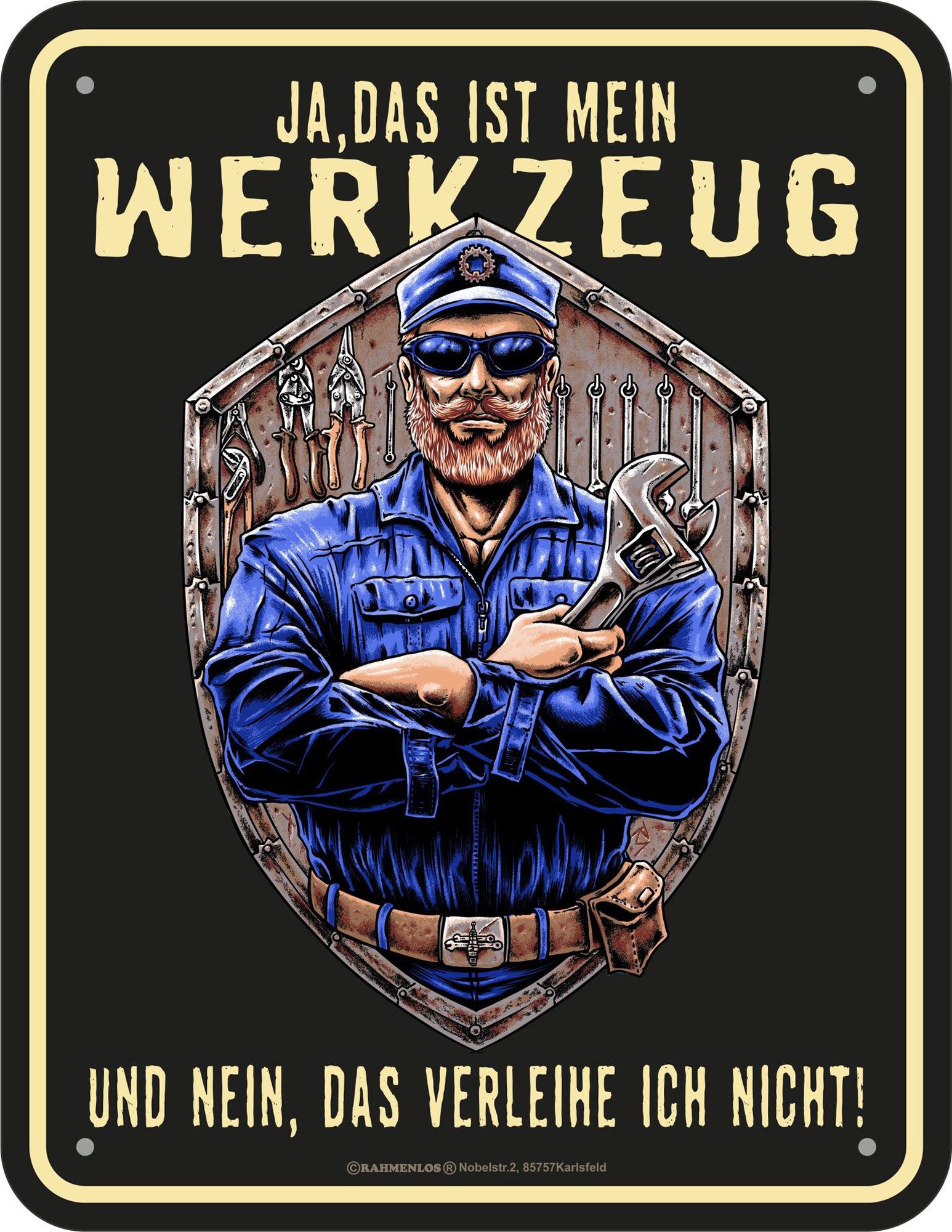 Metallschild Schrauber - Fun-Schilder - Mein Werkzeug