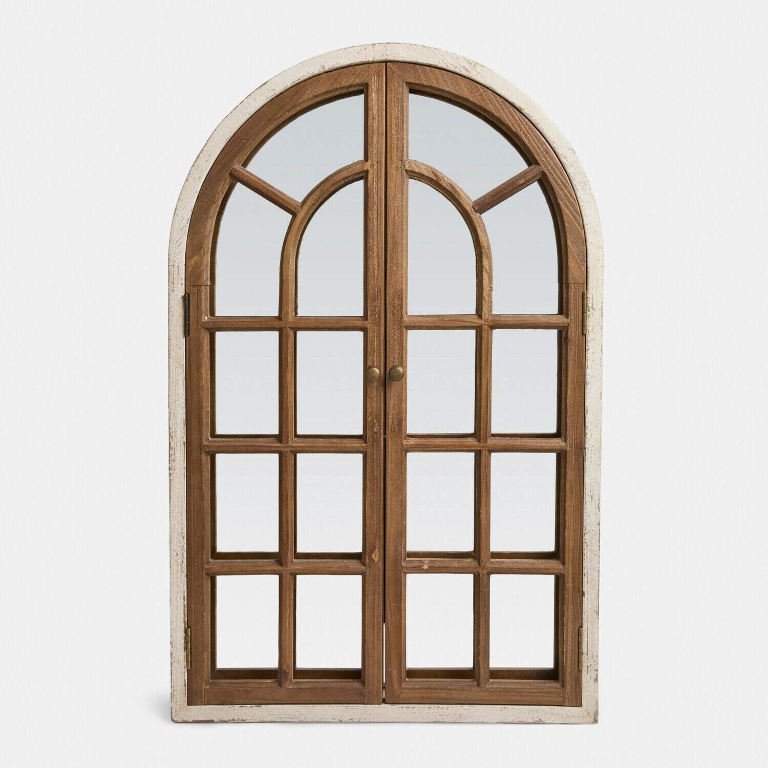 Mirabeau Spiegel Deko-Fenster mit Spiegel Montévine braun