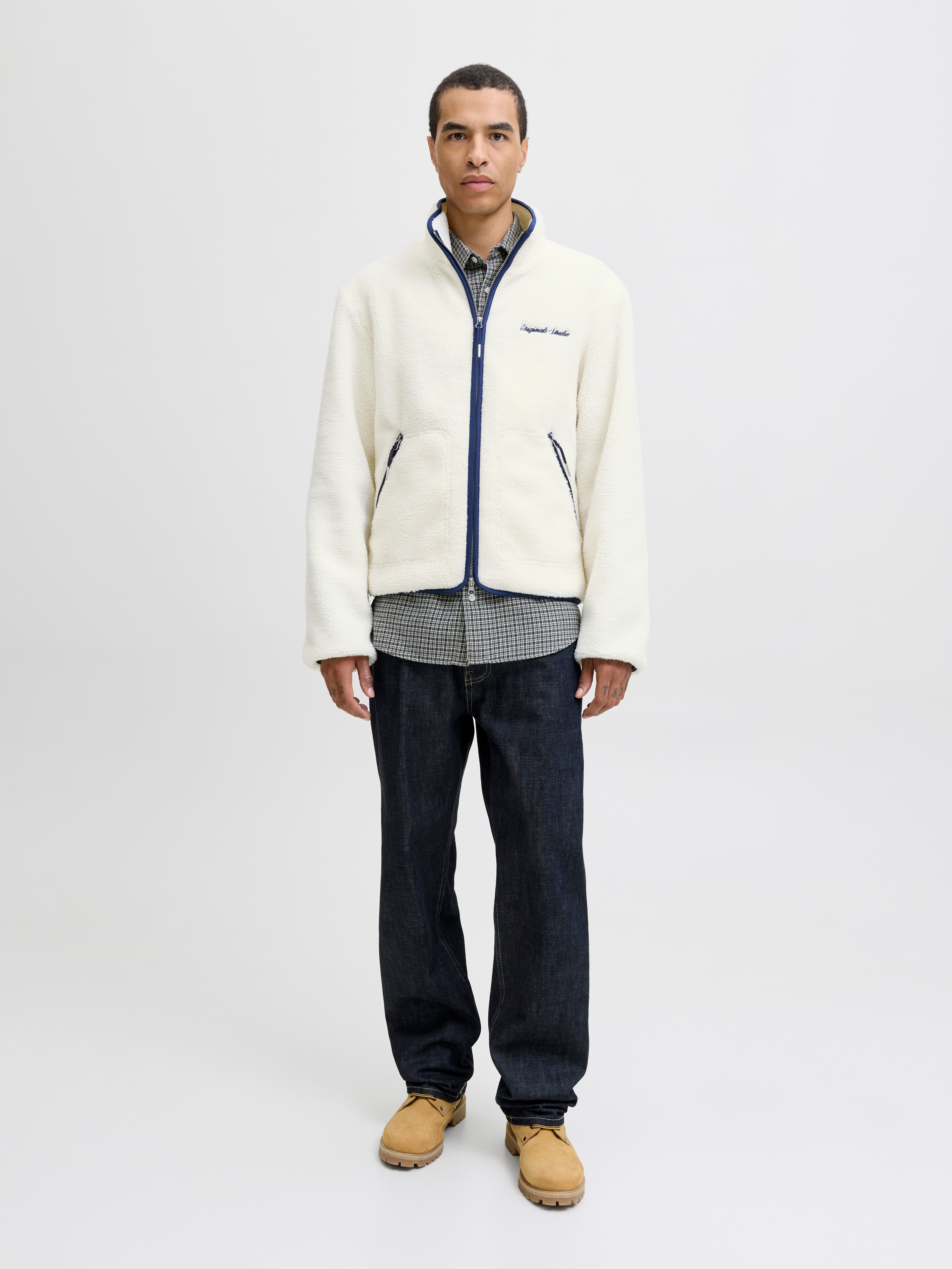 Jack & Jones Kurzjacke JORNORREBRO TEDDY JACKET SN