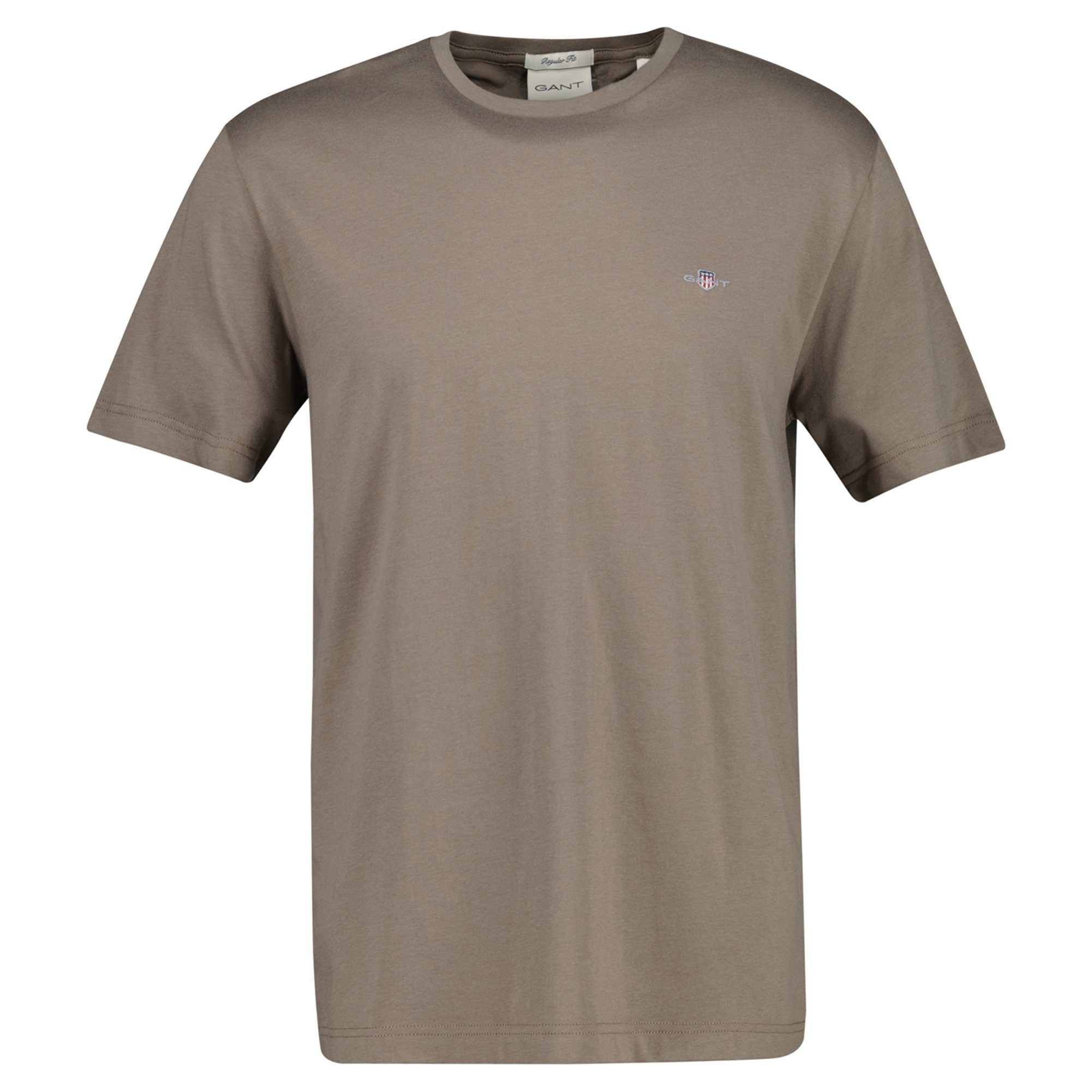 Gant T-Shirt Herren T-Shirt 1er Pack Baumwolle Reg Shield (Packung, 1er Pack)