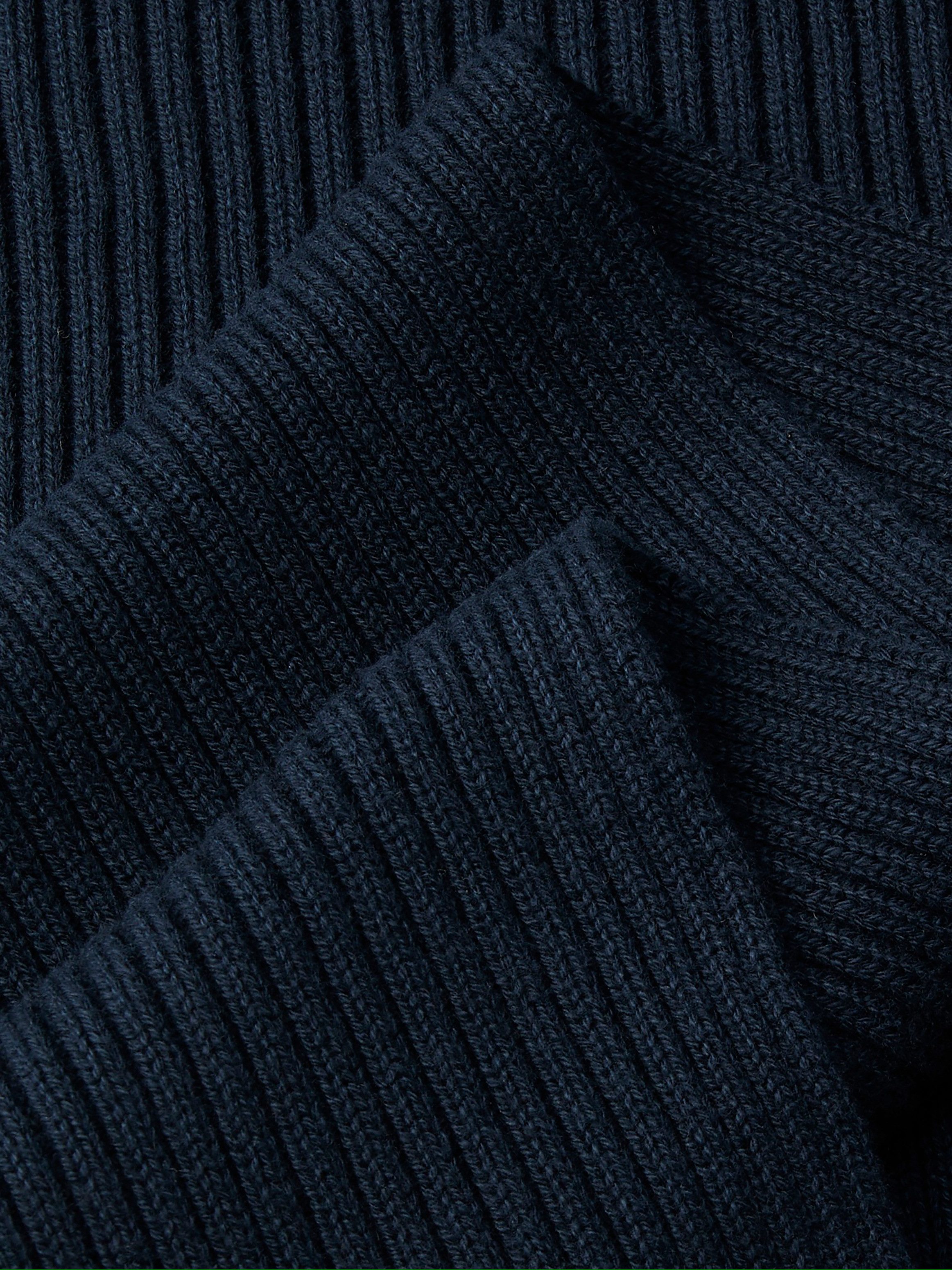 Calvin Klein Jeans Modetuch PATCH CHUNKY RIB COTTON SCARF, mit Kaschmir, klassisches unifarbenes Design – Bild 4 von 5
