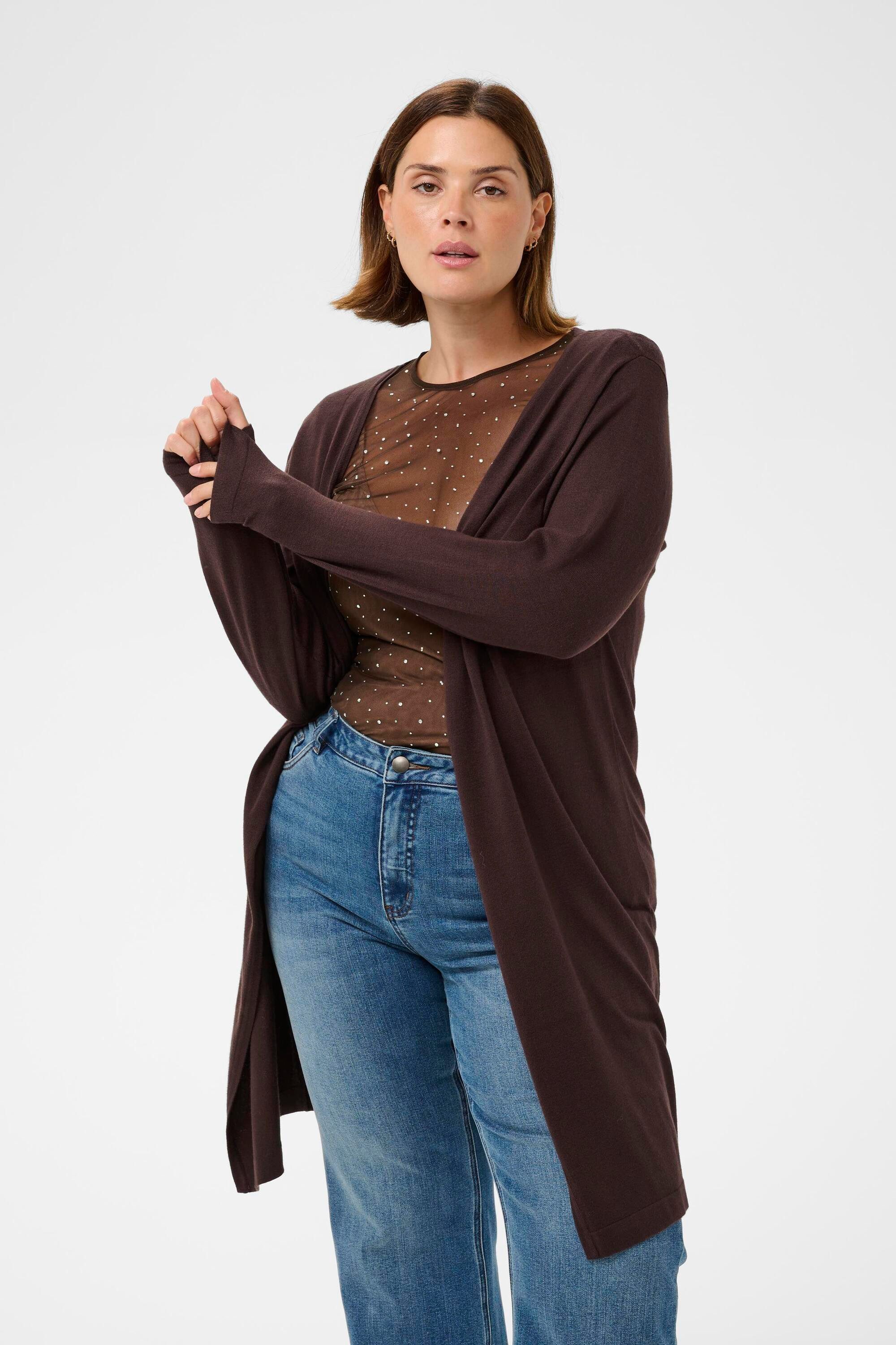 KAFFE Curve Cardigan Strickjacke KCfarsia Große Größen