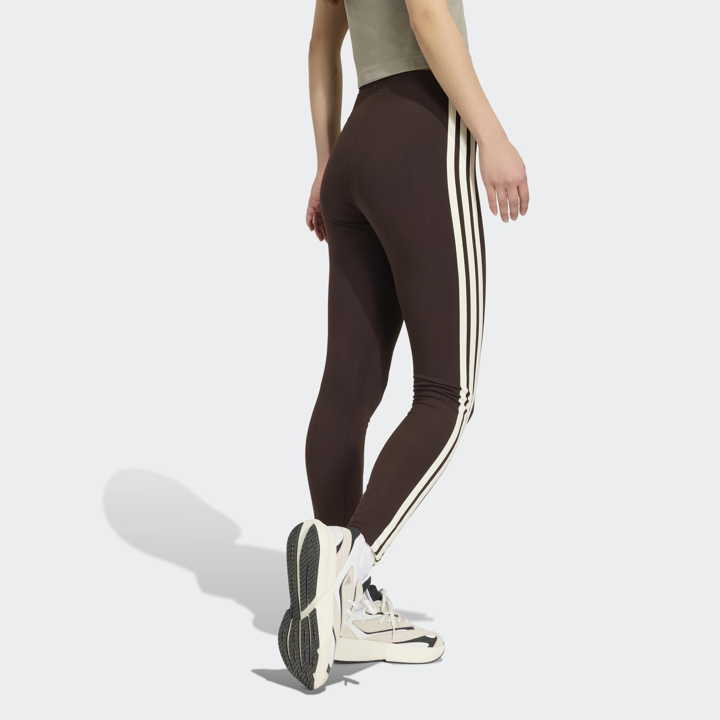 adidas Sportswear Trainingstights ESSENTIALS 3-STREIFEN COTTON LEGGINGS sportlicher Look mit 3-Streifen, aus Baumwolle und Elasthan