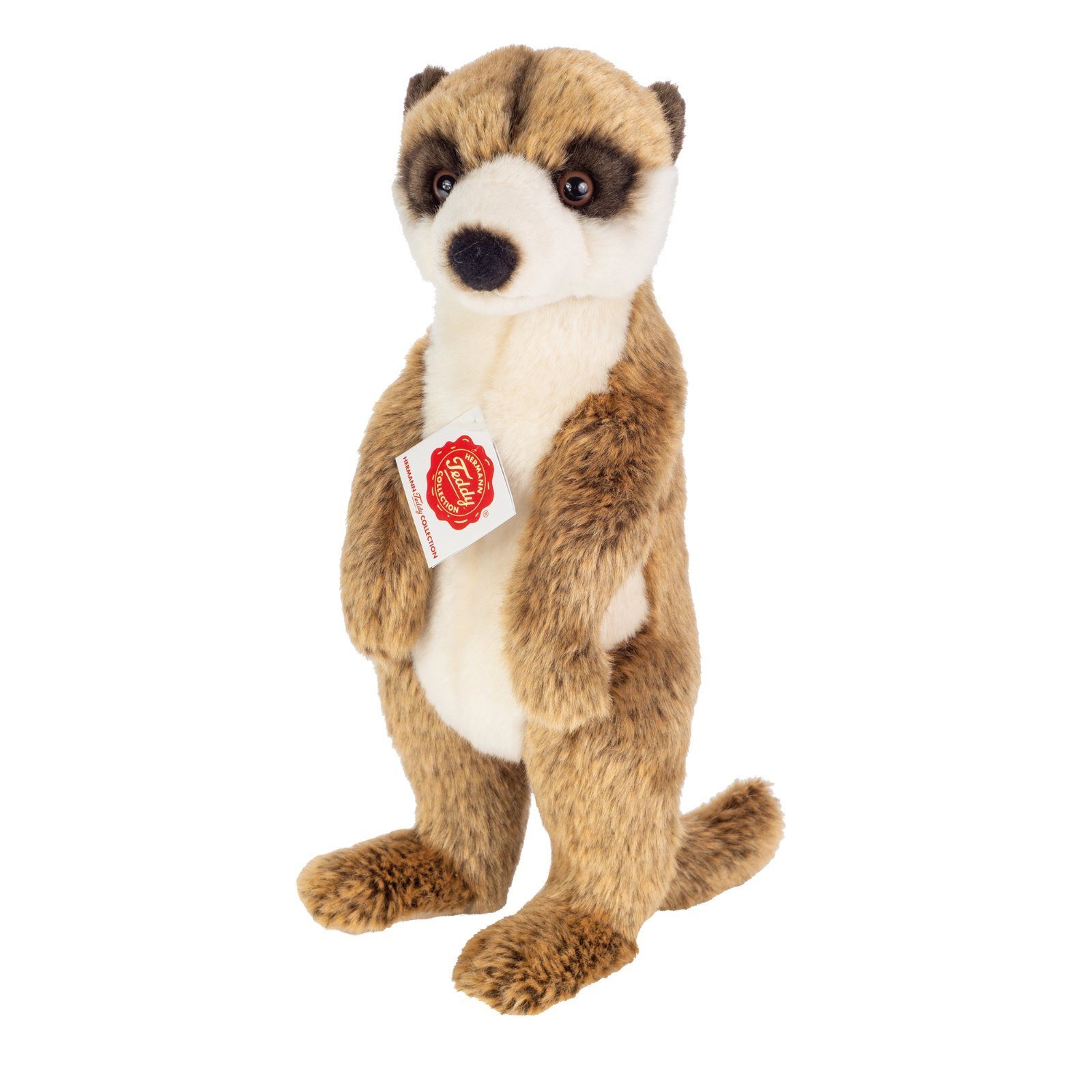 Teddy Hermann® Kuscheltier Erdmännchen stehend, 29 cm, zum Teil aus recyceltem Material
