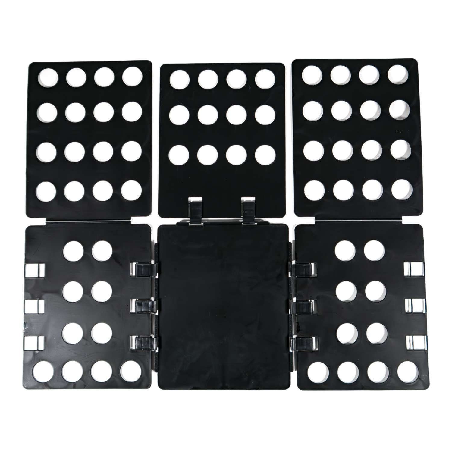 Intirilife Wäschesortierer (Wäsche Faltbrett Kleiderfalthilfe in Schwarz, 1 St), Wäsche Faltbrett Kleiderfalthilfe