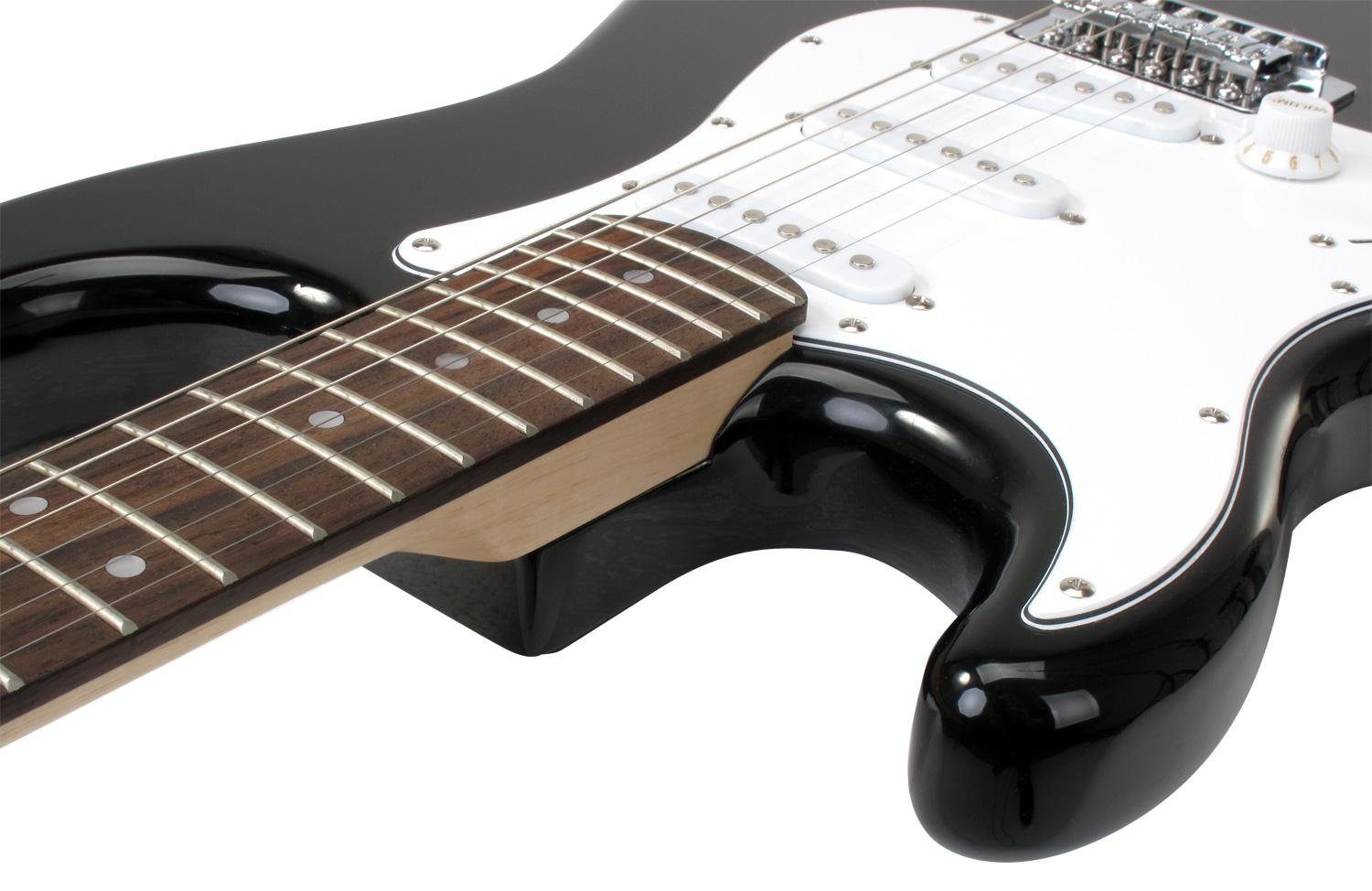 Rocktile E-Gitarre Pro ST3 Linkshänder elektrische Gitarre, ST-Sytle, Spar-Set, inkl. Gigbag, Kabel, Plektren, Schule & Saiten, Lefty Gitarre - 3 Single Coil To – Bild 4 von 5