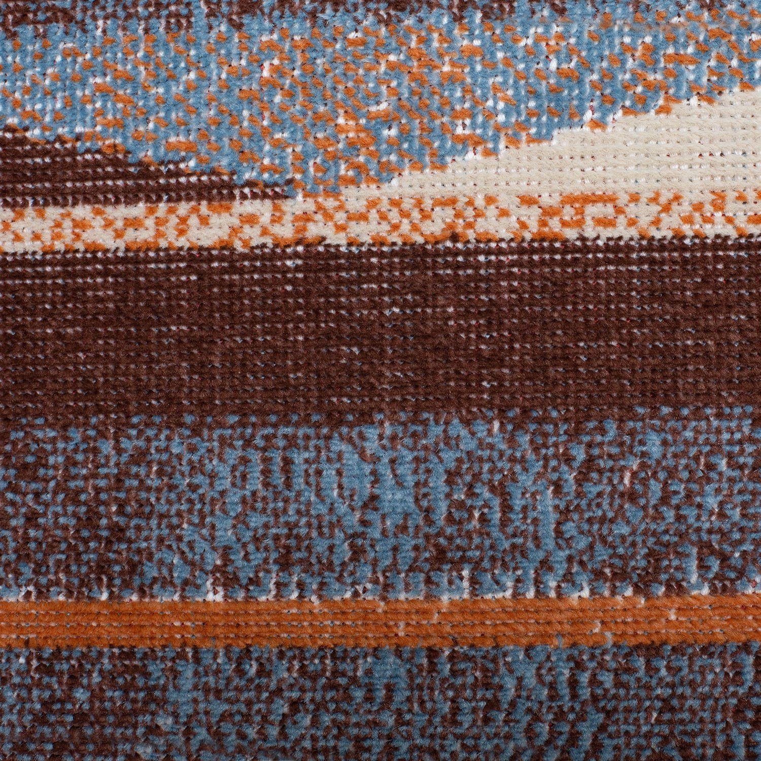 Teppich Fransenteppich Sombrero im Baumwolle Wohnzimmer/Schlafzimmer/Esszimmer, recycelte Ethno-Stil flexibel Kunstfaser, & Mehrfarbig, für und faltbar - DomDeco