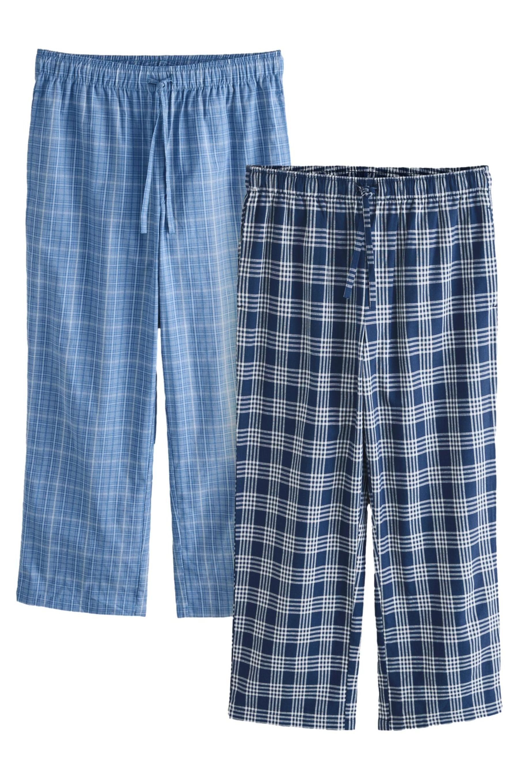 Pyjamahose Karierte Schlafanzughosen, 2er-Pack