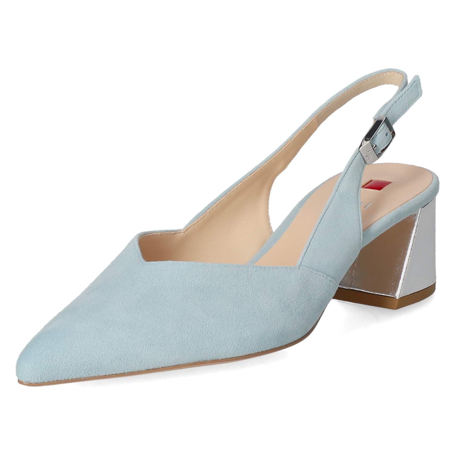Högl Högl 11046183300 Damen Rauleder blue Slingpumps