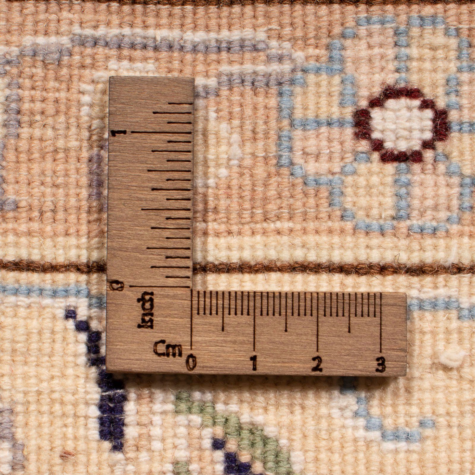 Perser Zertifikat Höhe: - Orientteppich x rechteckig, Nain Einzelstück Royal cm 10 Handgeknüpft, Wohnzimmer, 185 mm, mit beige, - morgenland, 122 - -