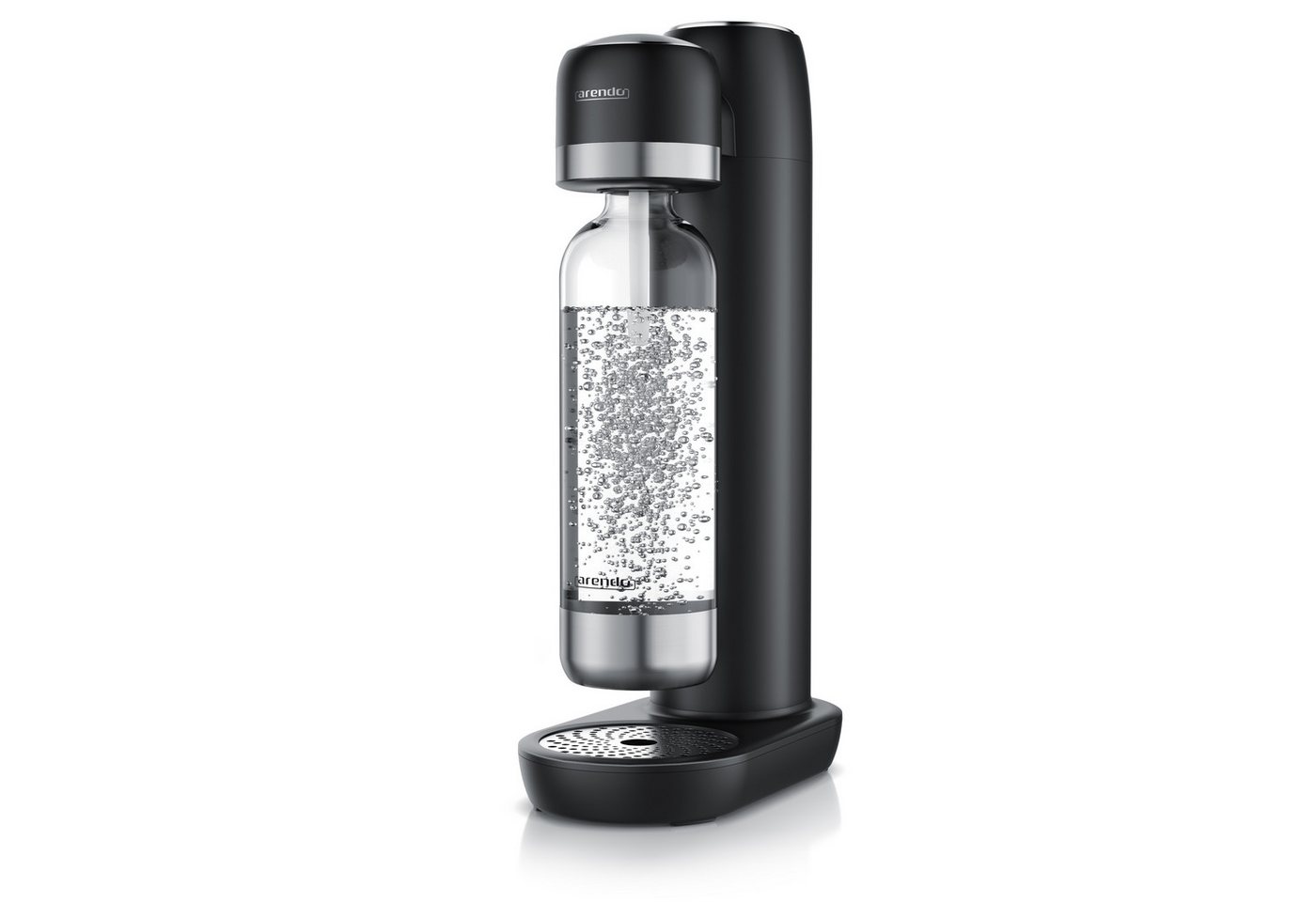 Arendo Wassersprudler Soda Streamer mit 1000 ml Flasche, kompatibel mit 60 l CO2 Zylindern, (Set, 2-tlg., Soda Maker, PET-Flasche), Soda Maker mit Wasserflasche, BPA-frei, fein dosierbar, Carbonator