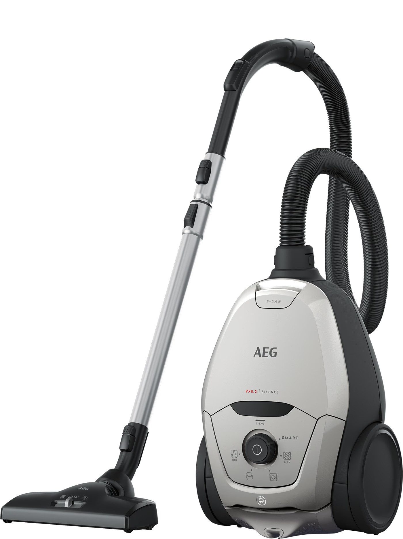 AEG Bodenstaubsauger VX8 Bagged Vacuum Cleaner, 600 W, Staubbeutel, Beutelstaubsauger leise SmartMode starke Saugleistung 3,5l