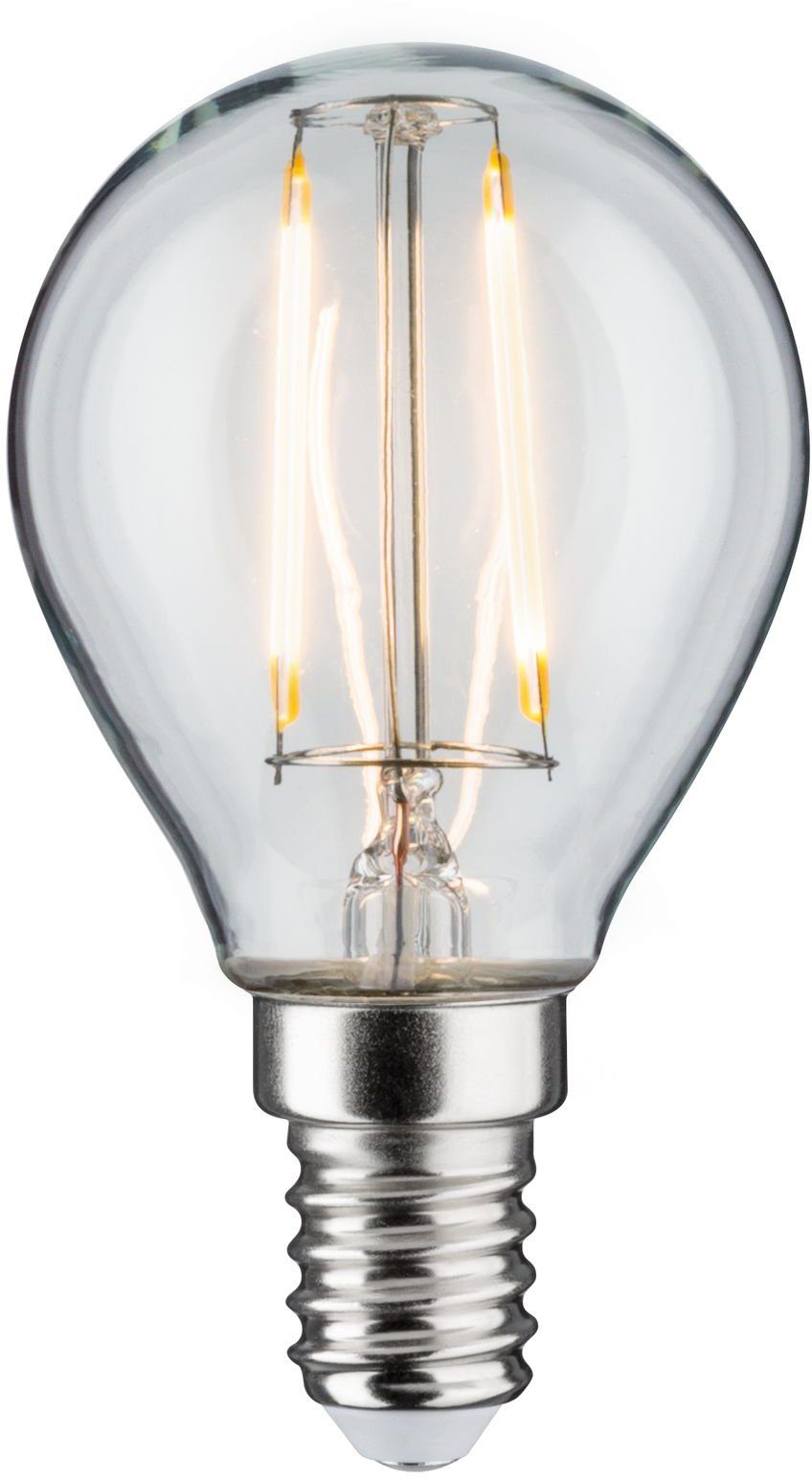 Paulmann LED-Filament 5er Pack 4,8W Tropfen E14 klar dimmbar 2700K, E14, 5 St., Warmweiß