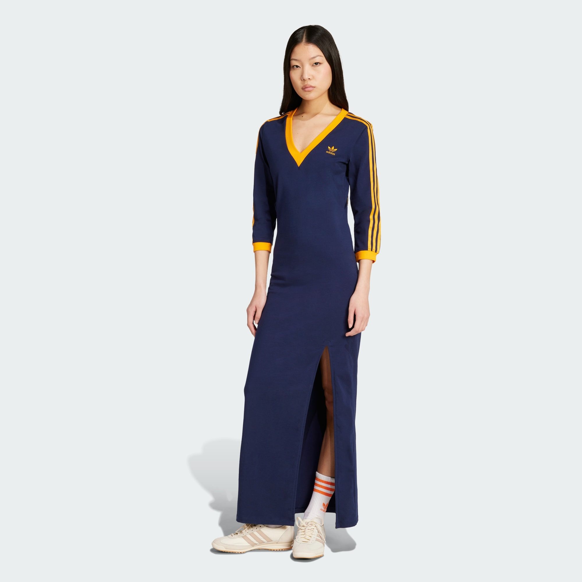adidas Originals Maxikleid ADICOLOR CLASSICS 3-STREIFEN günstig online kaufen