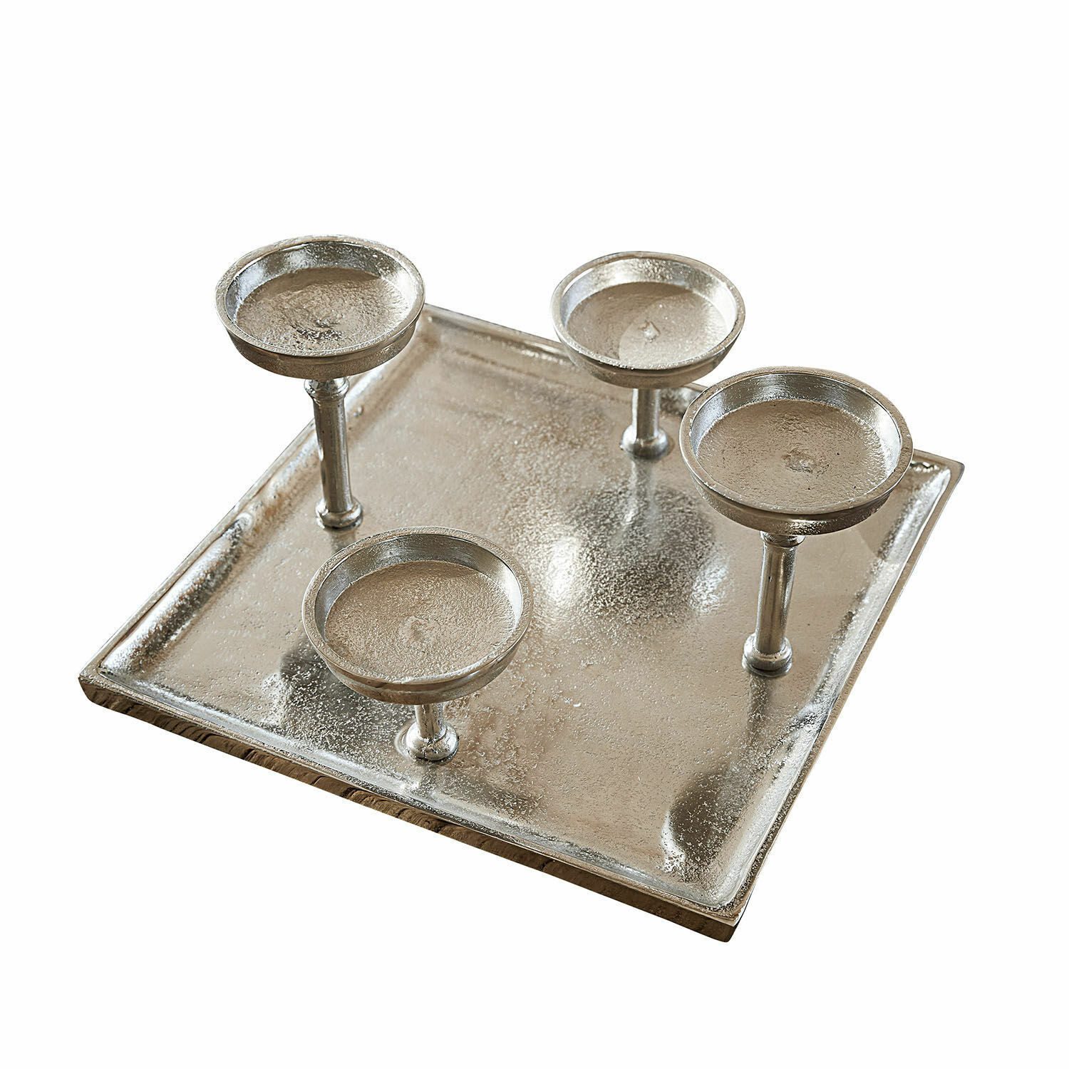 Mirabeau Kerzenständer Kerzentablett Carsic silber, none
