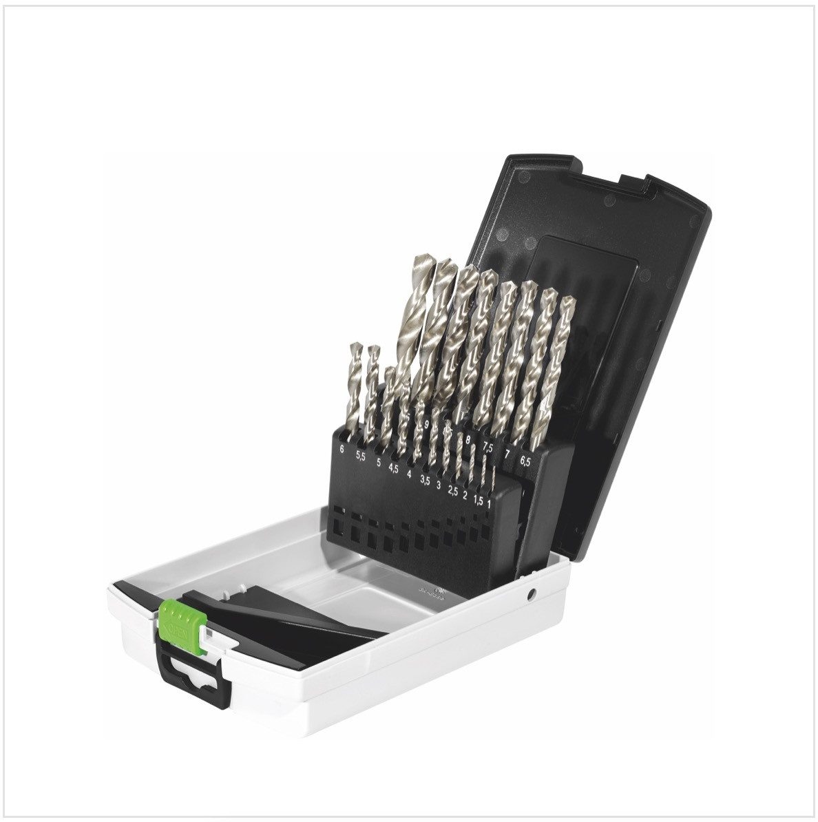 FESTOOL Bohrer- und Bit-Set Bohrerbox HSS D 1-10 Sort/19x (498981)
