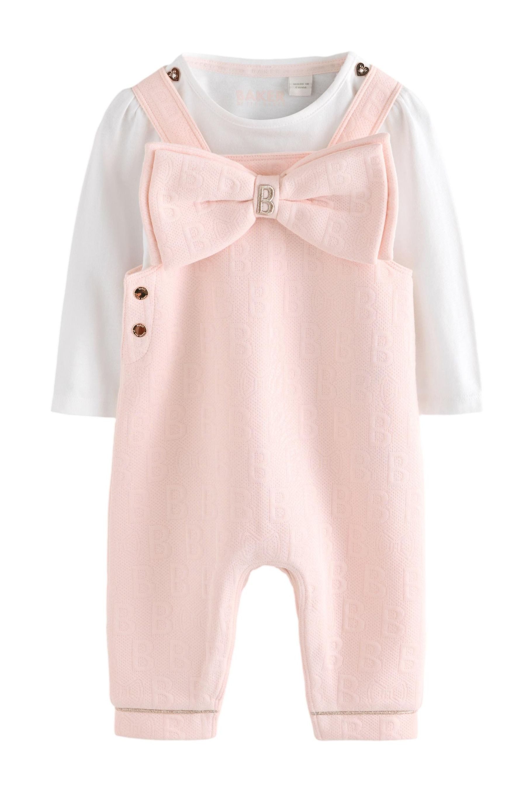Langarmshirt & Hose Baker by Ted Baker Jacquard-Latzhose + T-Shirt