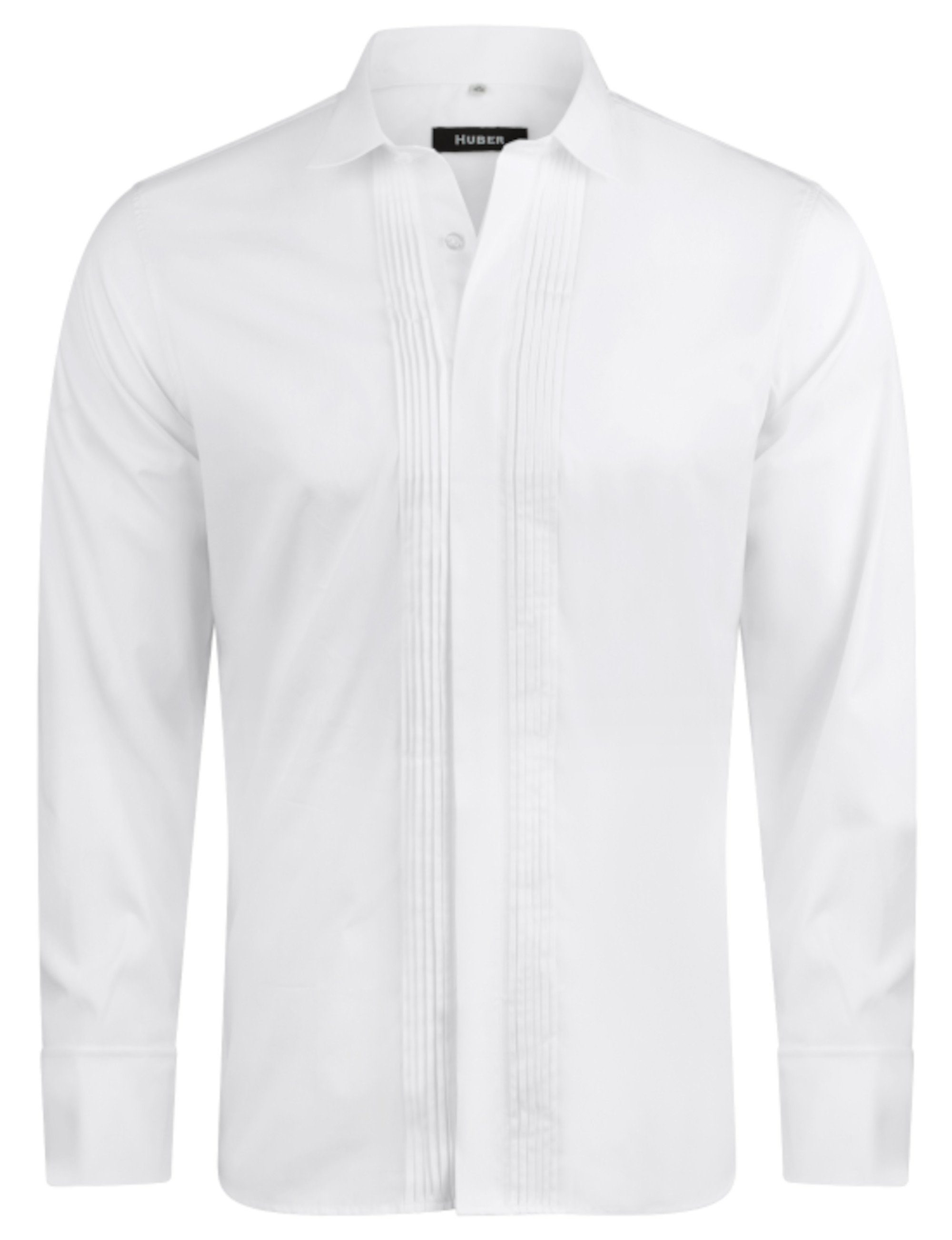 Huber Hemden Smokinghemd HU-0171 Kläppchen-Kragen, Plissee, Umschlag-Mansch günstig online kaufen