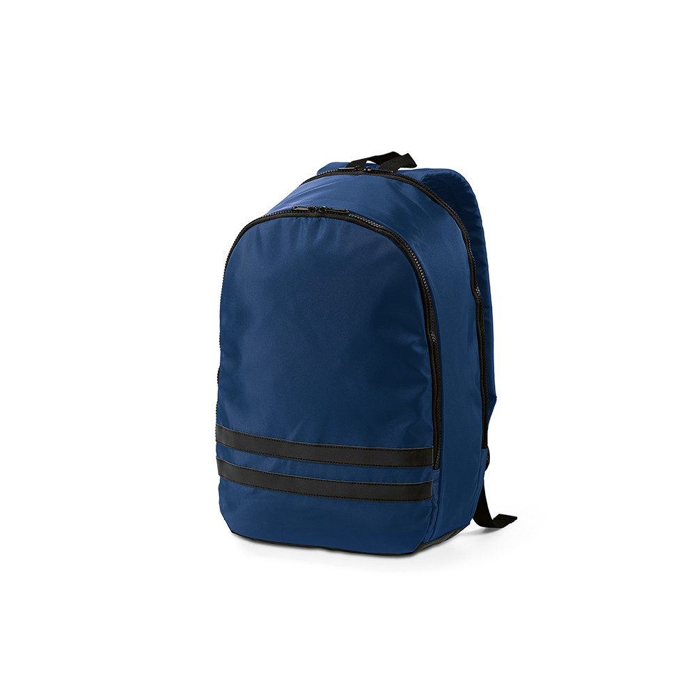 CABBEL Rucksack Rucksack 18L nachhaltig aus rPET recyceltem Polyester, 30x47x15 cm (Rucksack, 1-tlg., Einzelartikel), Blau, recyceltes Polyester, gepolstert, ergonomisch, Schulterriemen
